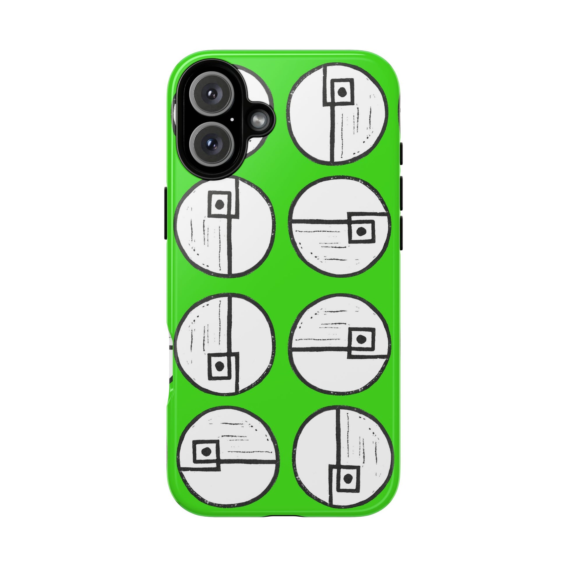 Rotating Rectangle Green Phone case - InkLovePrint