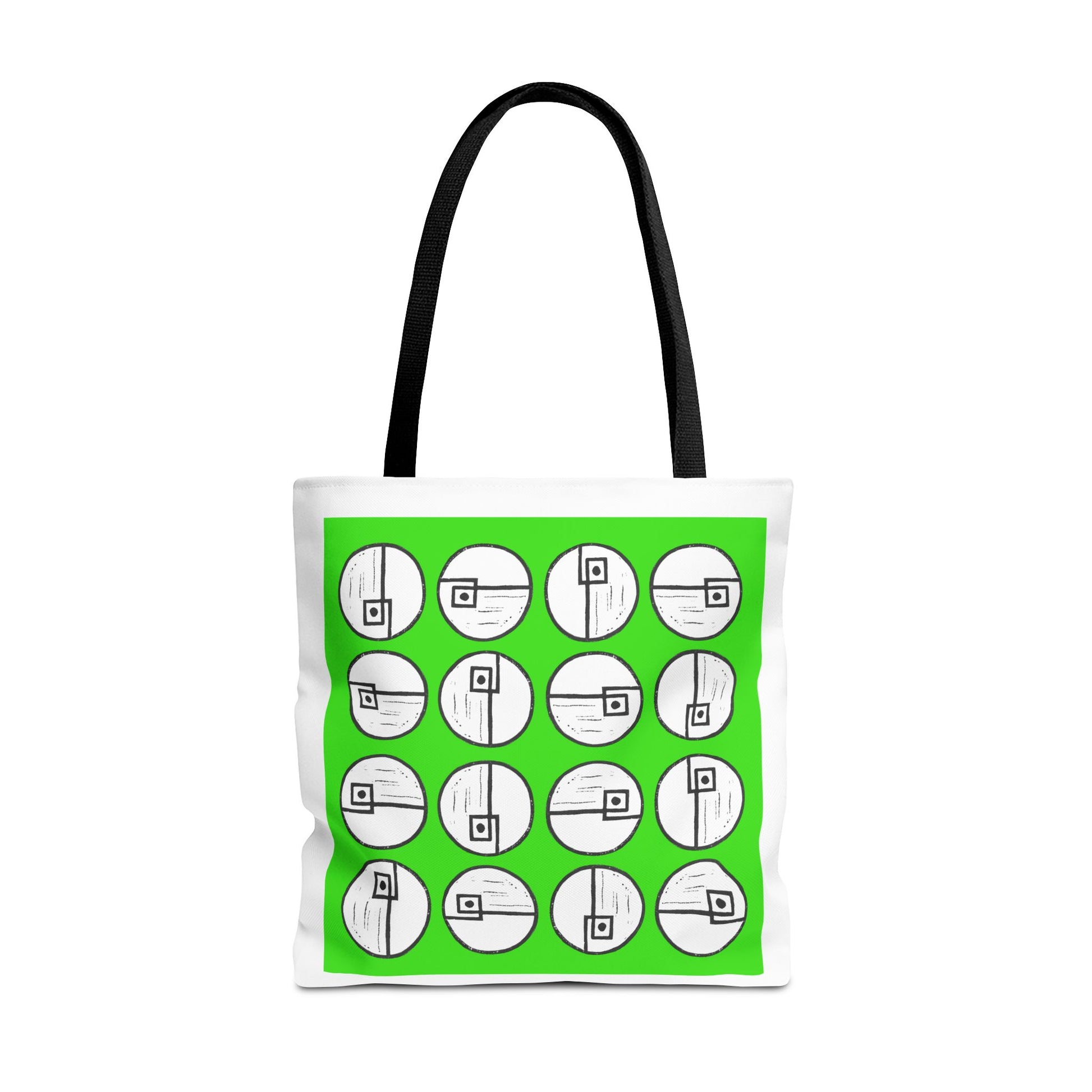Rotating Rectangle Green Tote Bag - InkLovePrint