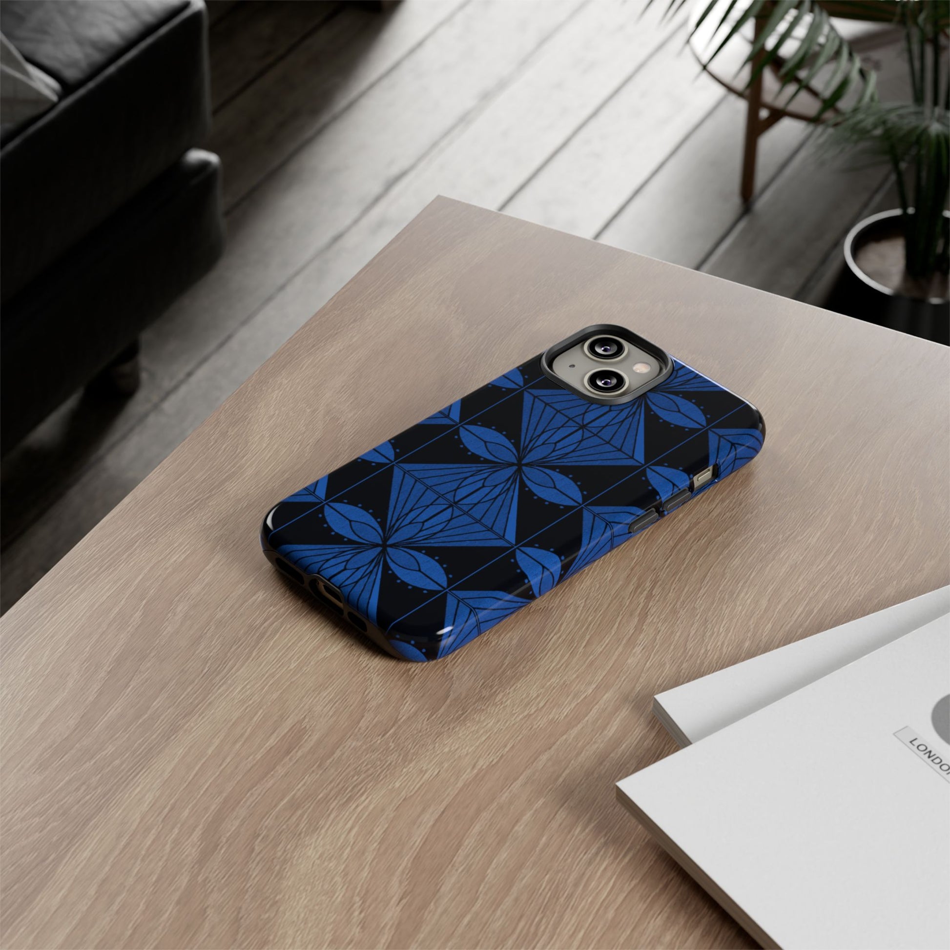 Geometric Blue 1 Phone case - InkLovePrint