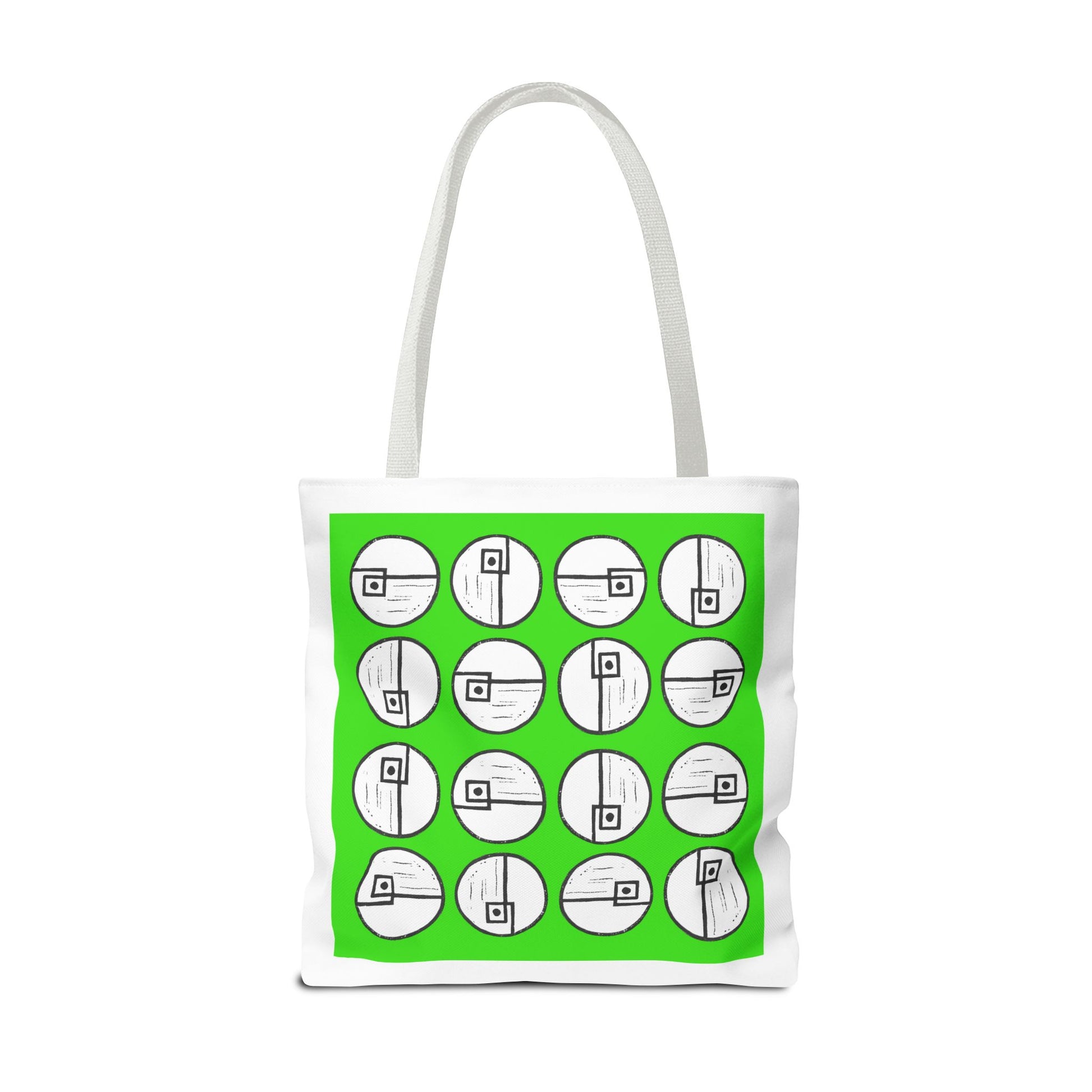 Rotating Rectangle Green Tote Bag - InkLovePrint