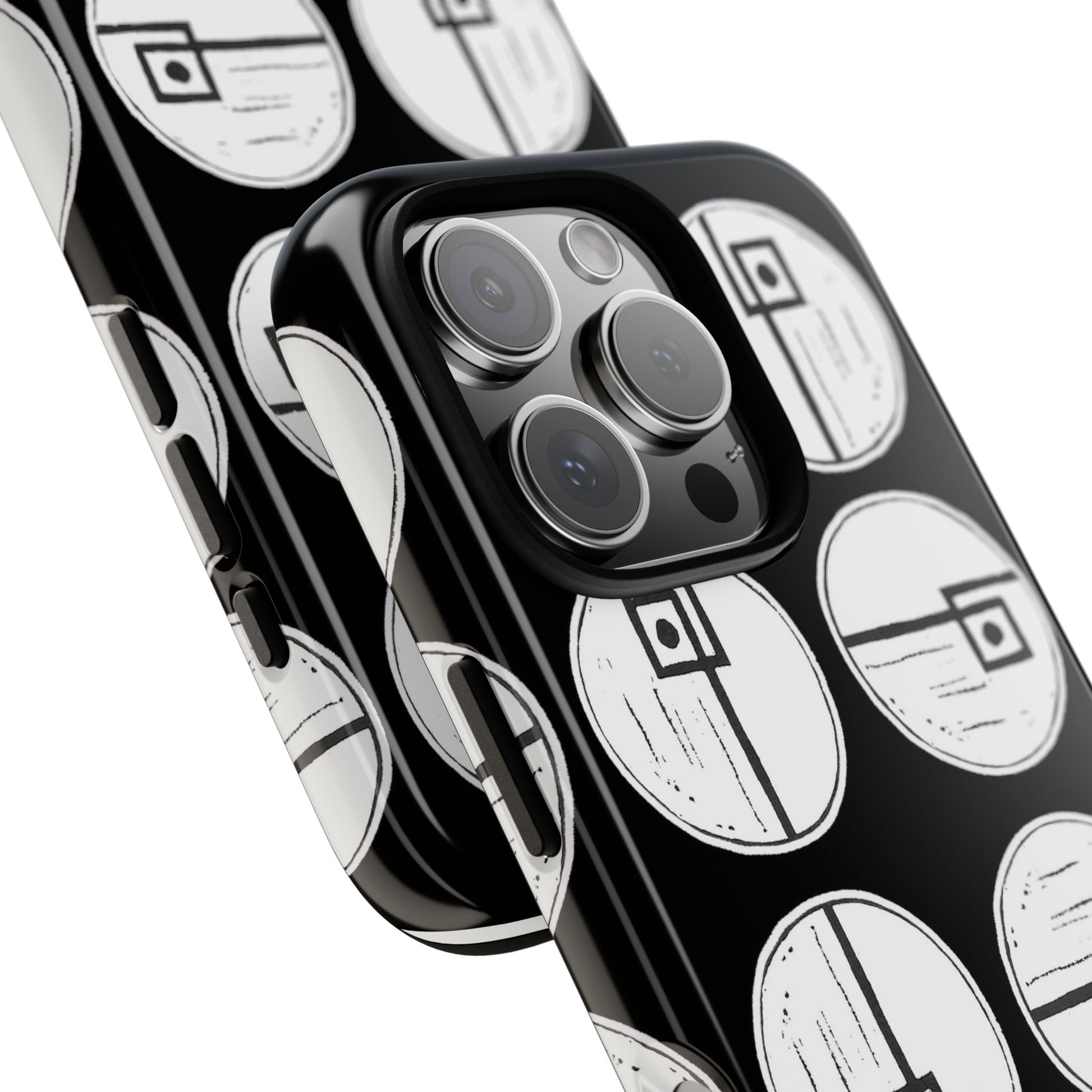 Rotating Rectangle Black Phone case - InkLovePrint