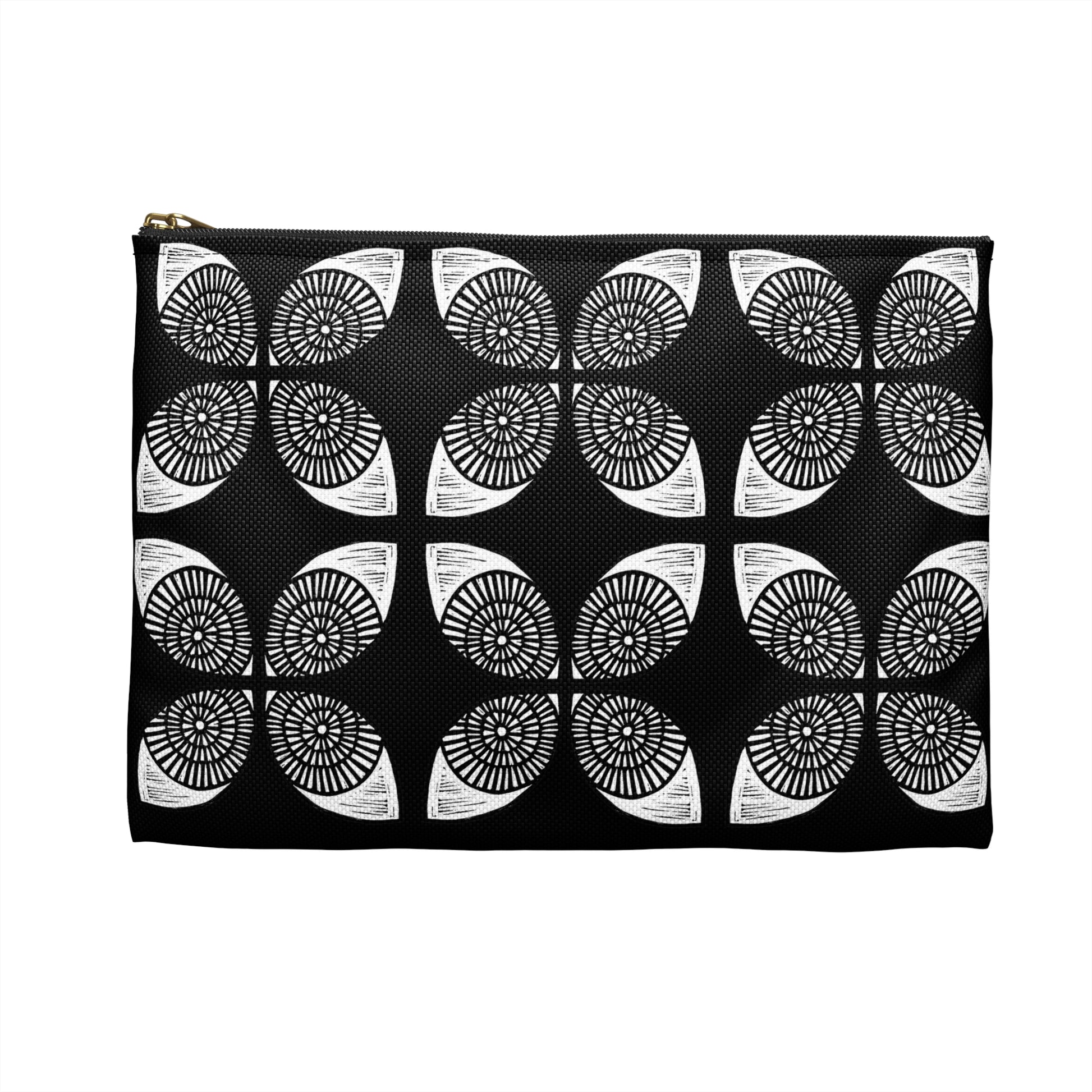 Circle Accessory Bag Black - InkLovePrint