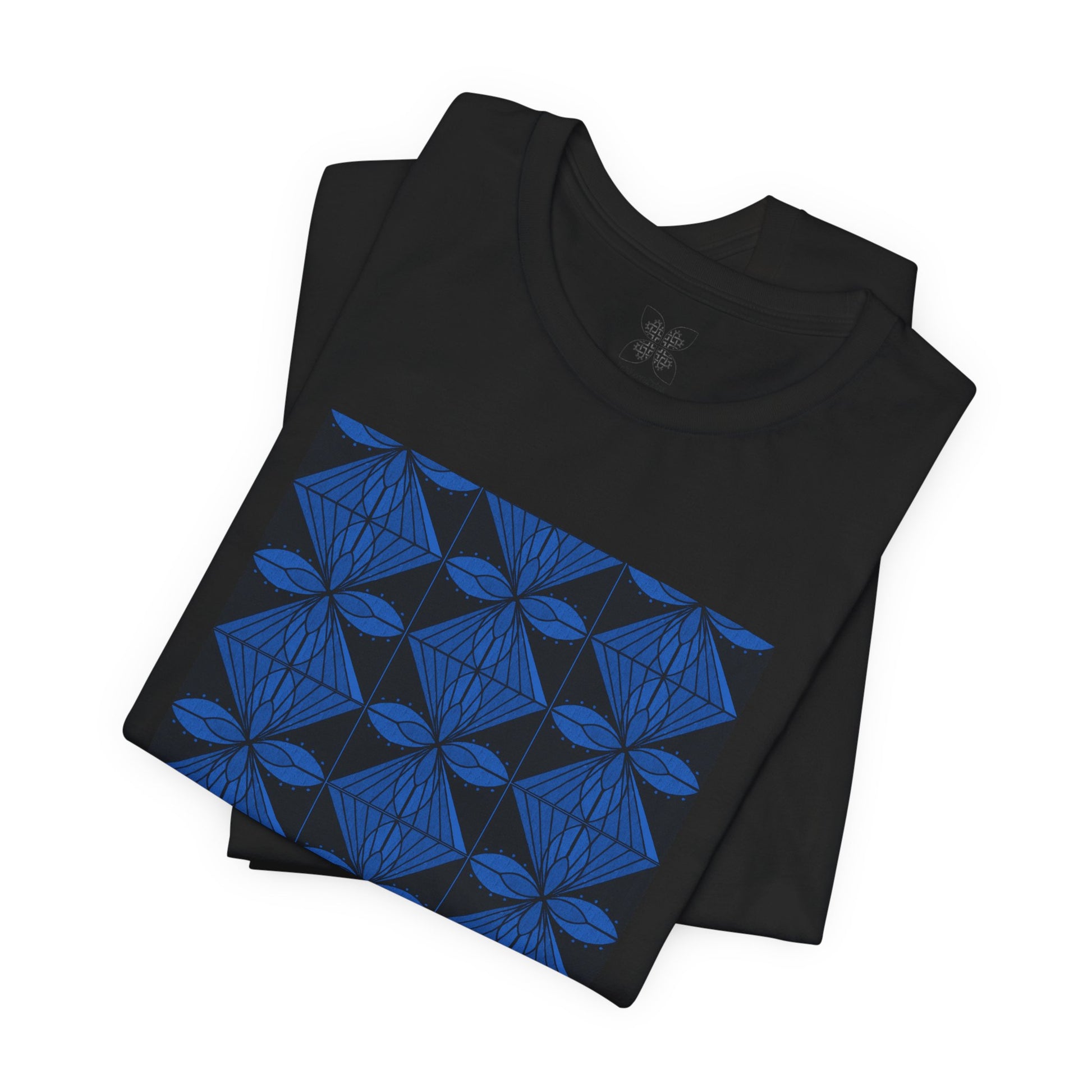 Geometric Blue Unisex T-Shirt - InkLovePrint