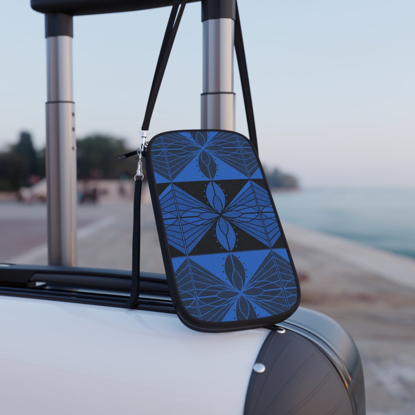 Geometric Blue 2 Passport Wallet - InkLovePrint