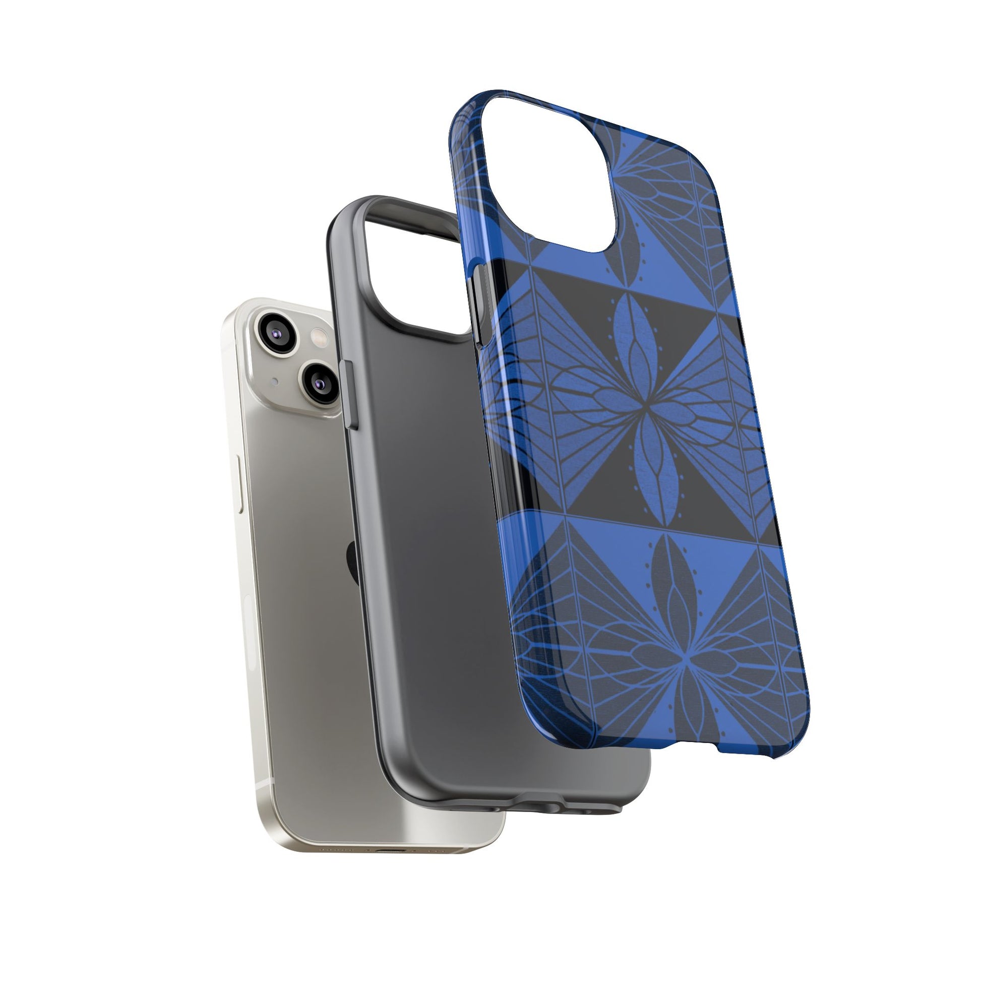 Geometric Blue 2 Phone case - InkLovePrint