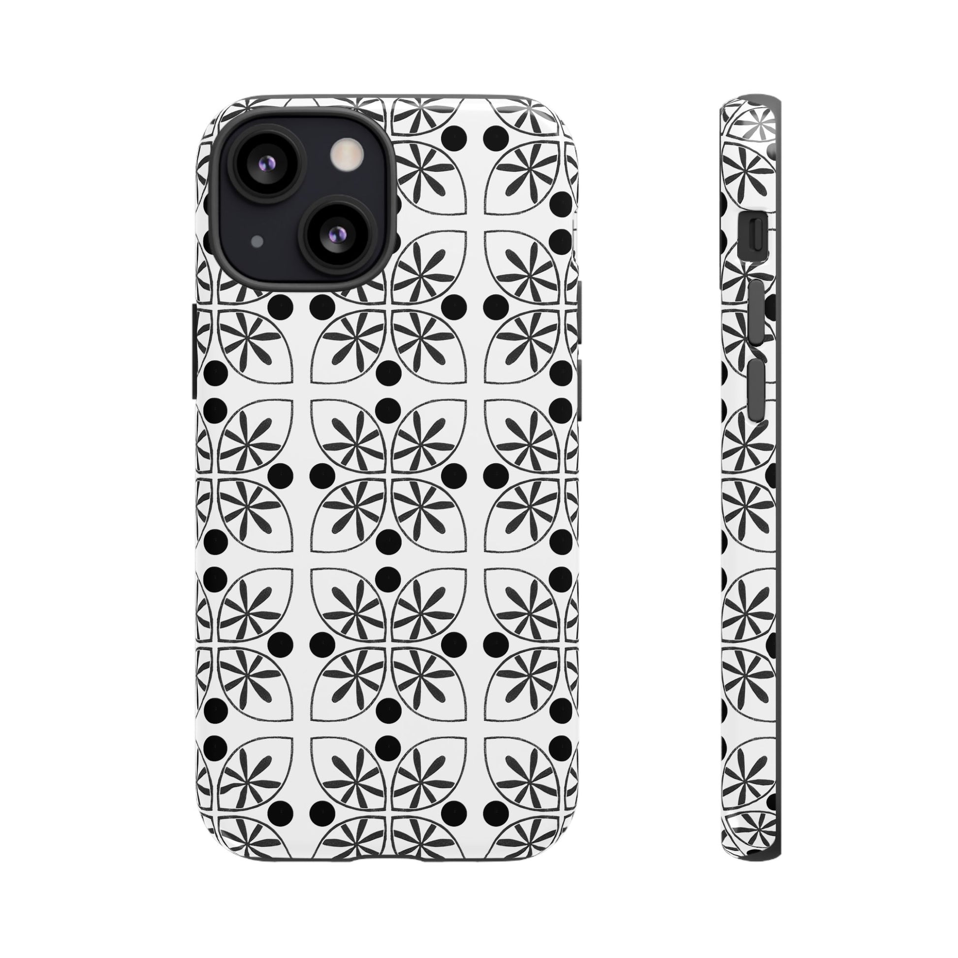 Black Flower Phone case - InkLovePrint