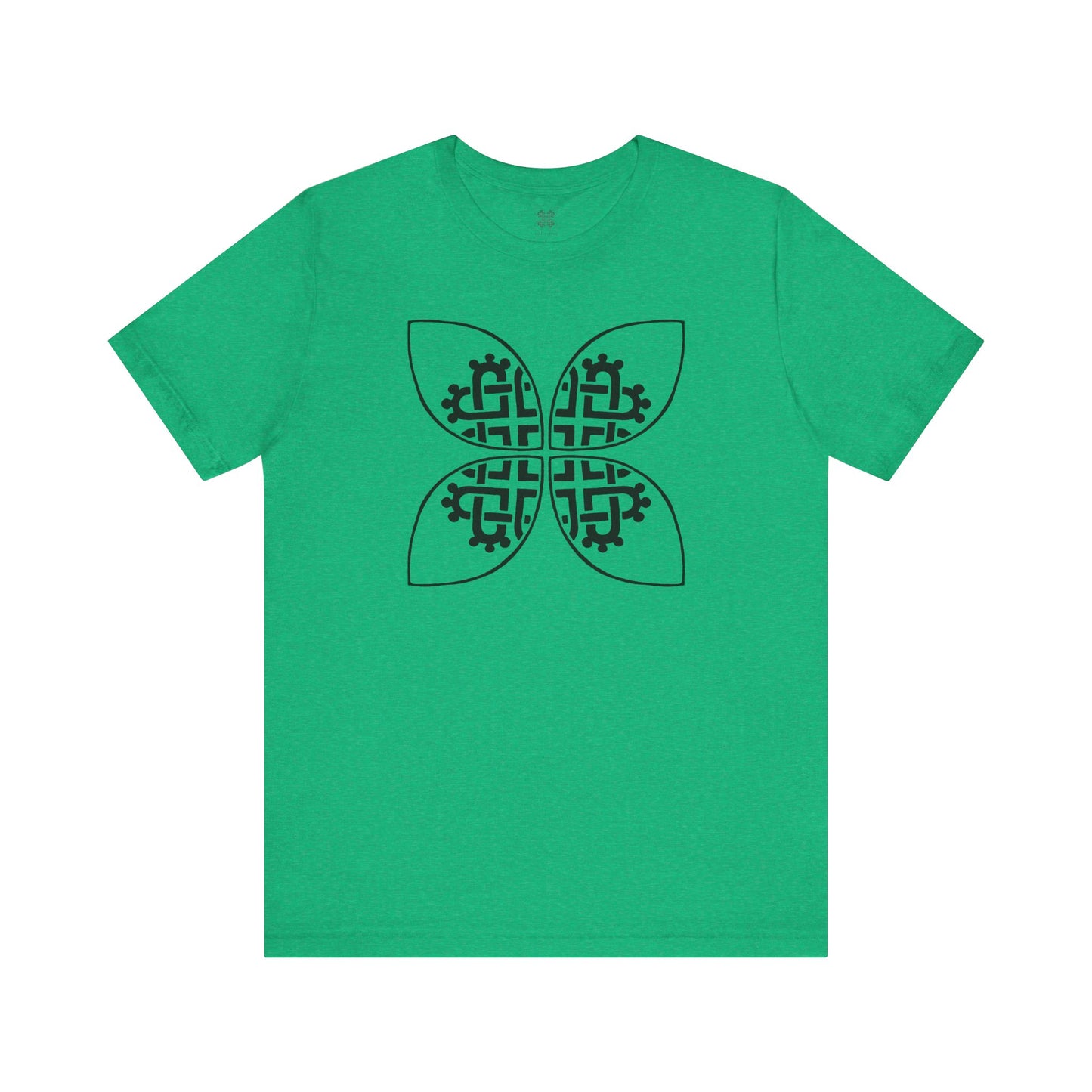 Celtic Heart Motif Black Design T-Shirt - InkLovePrint