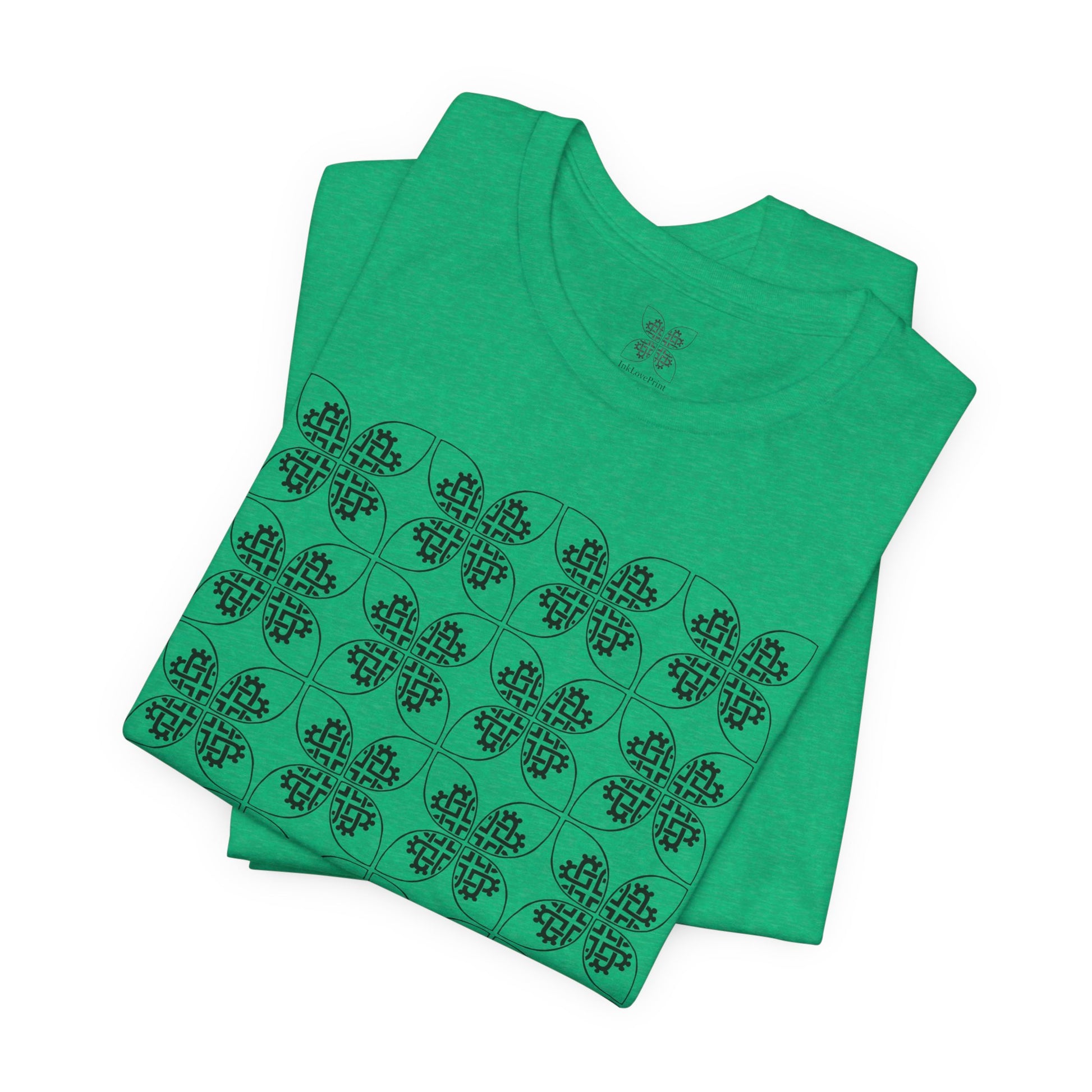 Celtic Heart 12 tile T shirt - InkLovePrint