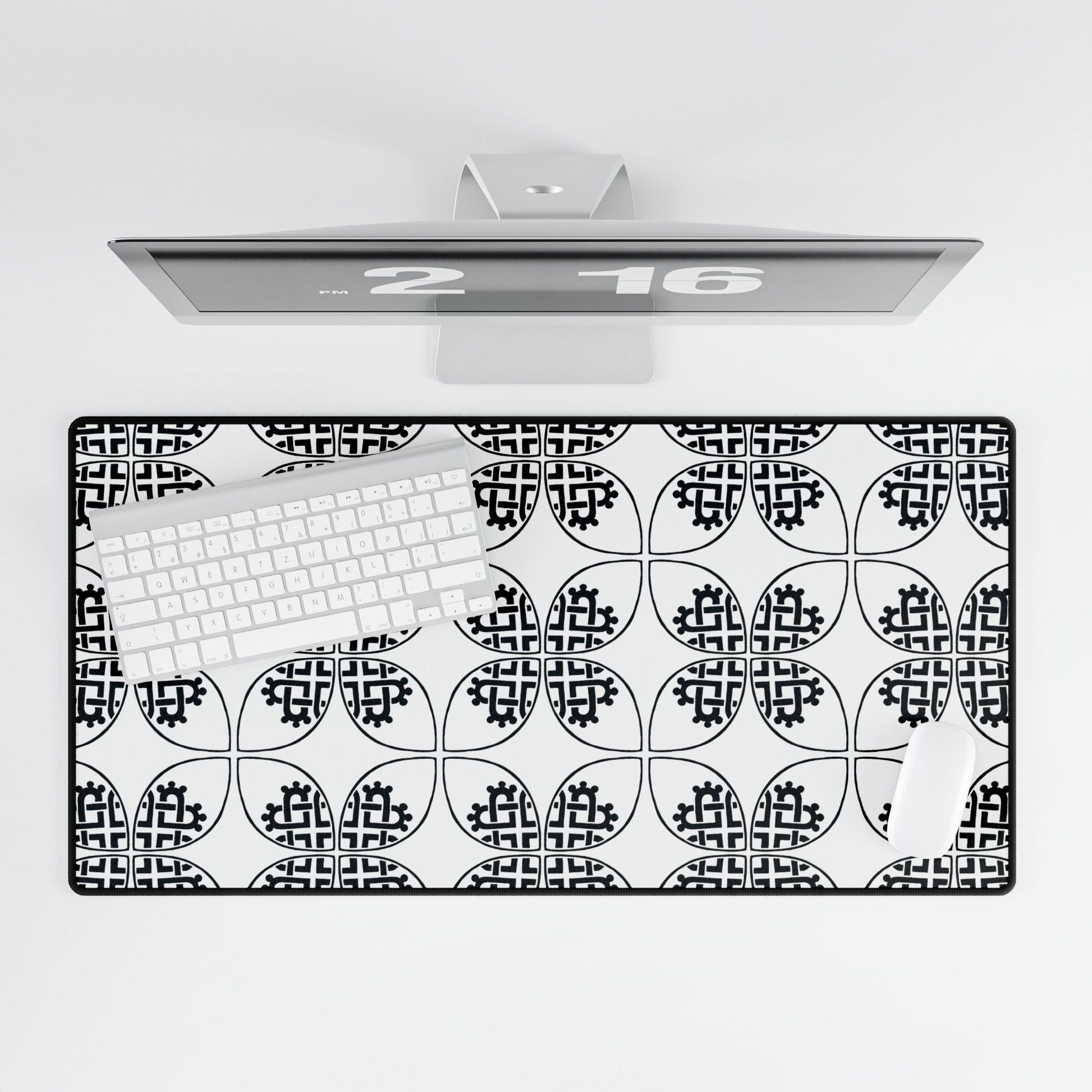 Celtic Heart Desk Mat White - InkLovePrint