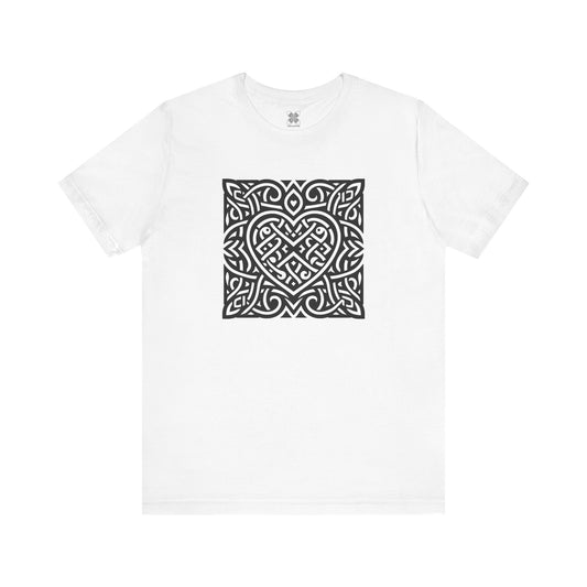 Celtic Heart - Square Unisex T-Shirt - InkLovePrint