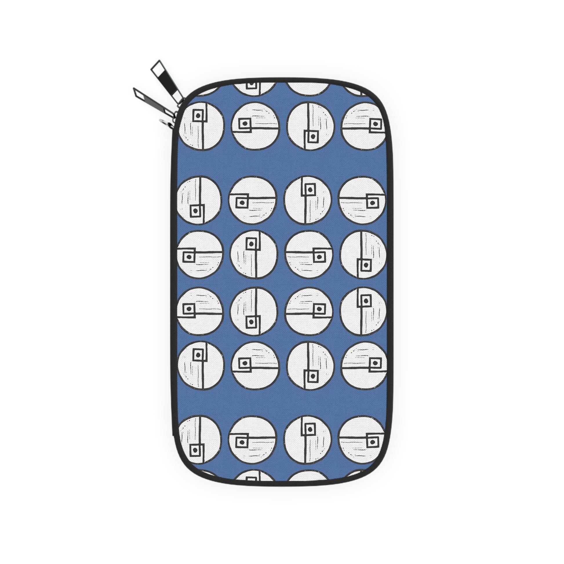 Rotating Rectangle Blue Passport Wallet - InkLovePrint