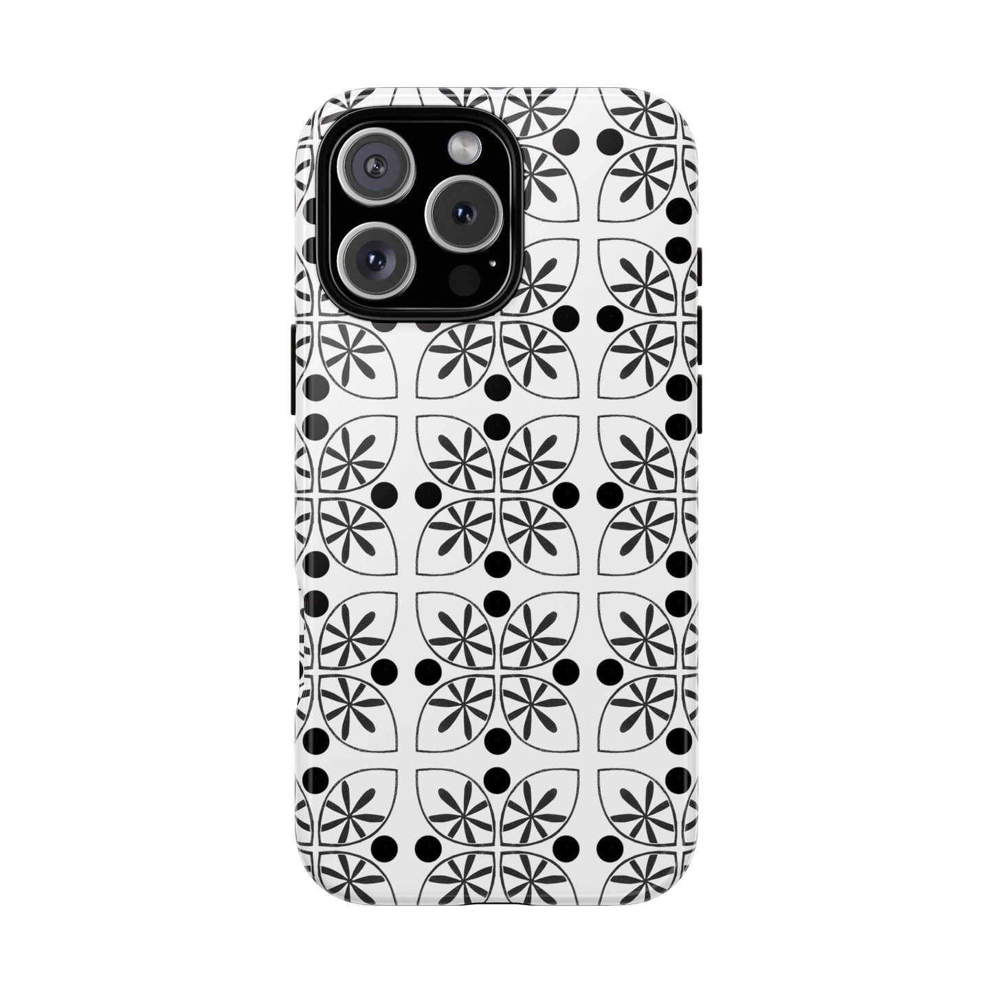 Black Flower Phone case - InkLovePrint