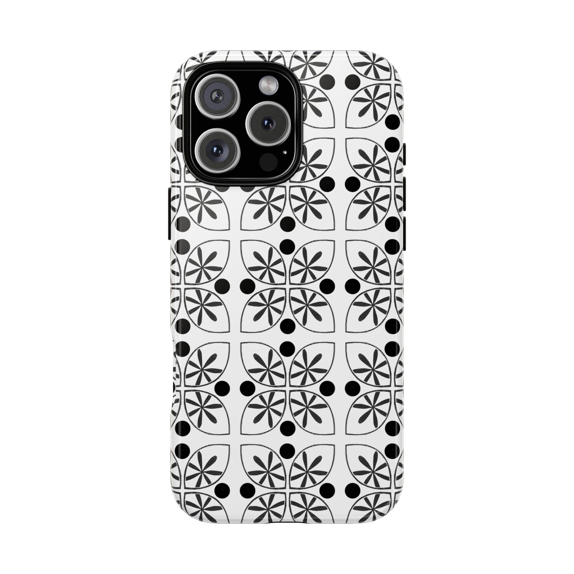 Black Flower Phone case - InkLovePrint