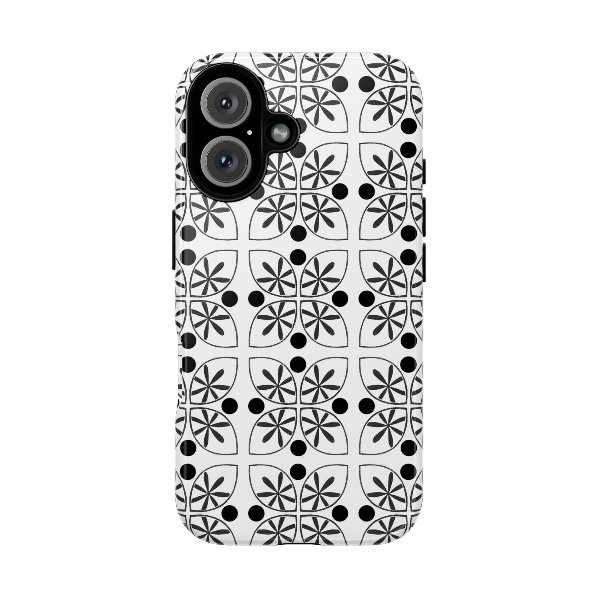 Black Flower Phone case - InkLovePrint