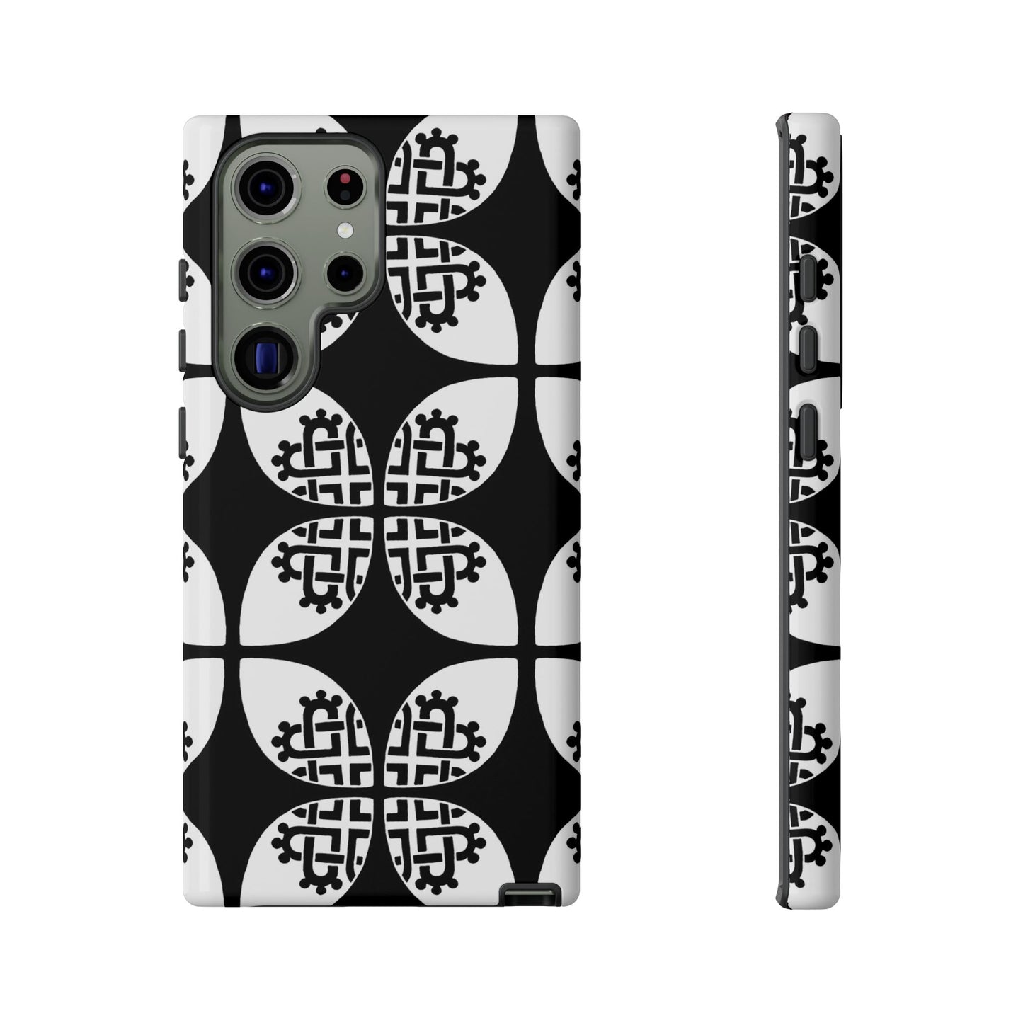 Celtic Heart - Black Phone case