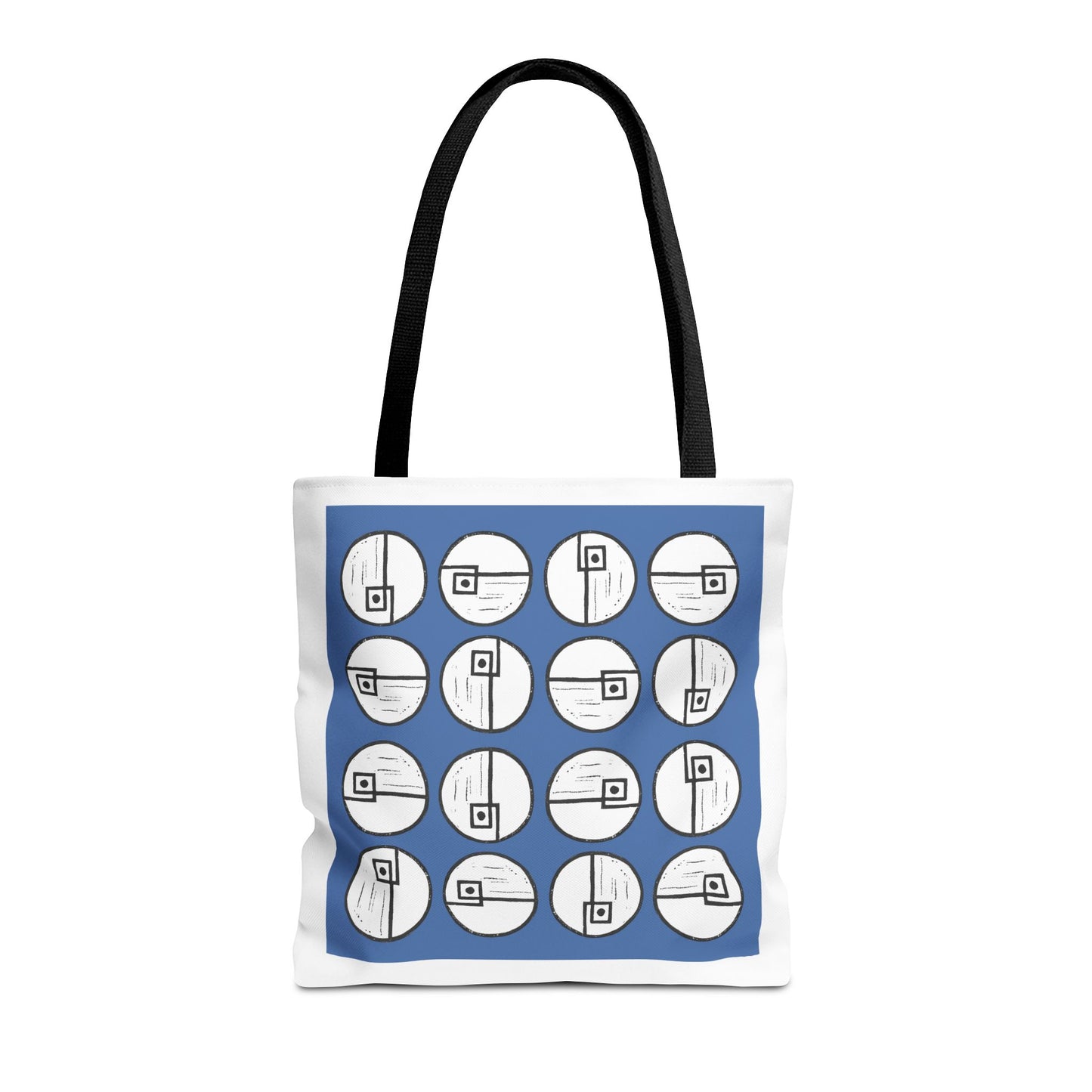 Rotating Rectangle Blue Tote Bag - InkLovePrint