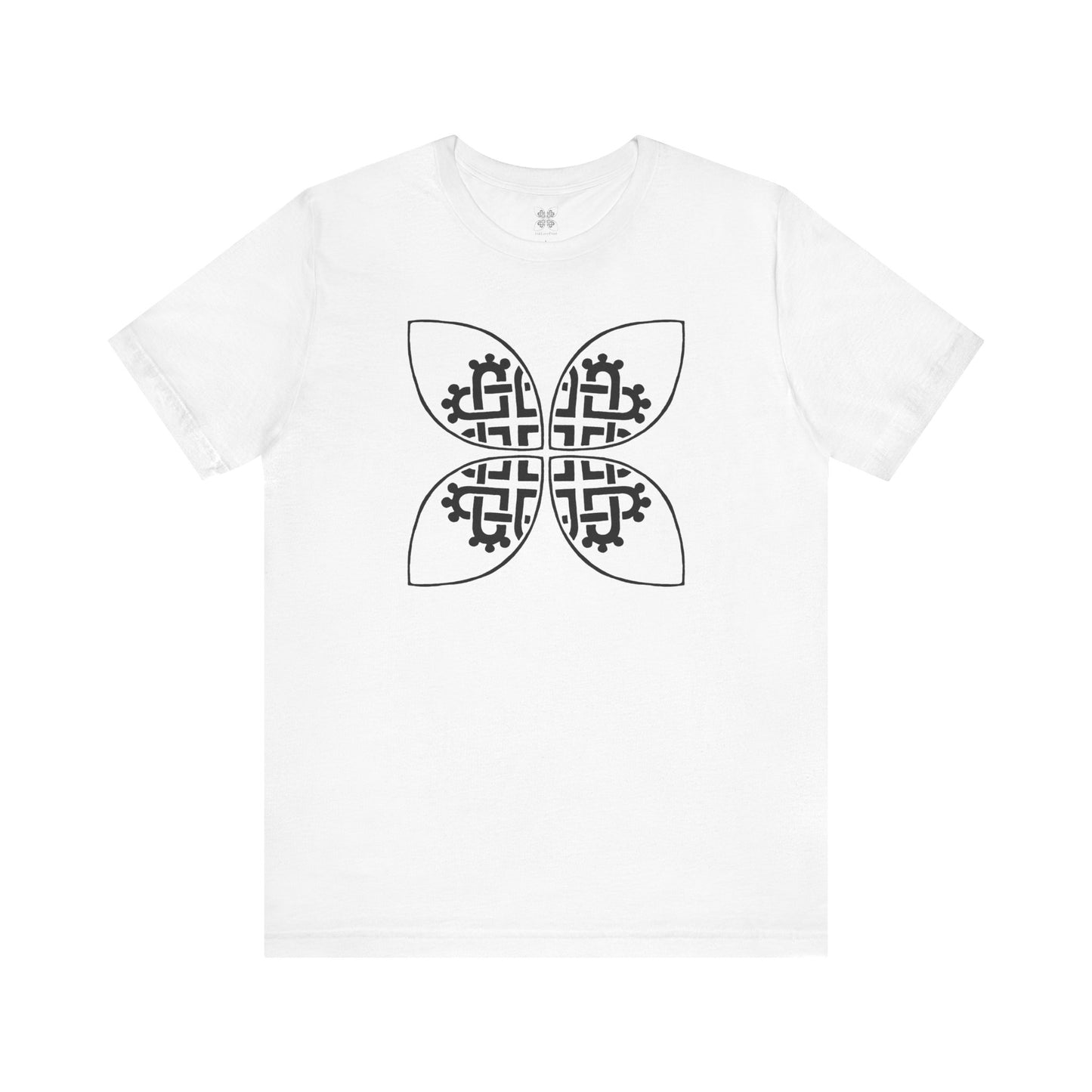 Celtic Heart Motif Black Design T-Shirt - InkLovePrint
