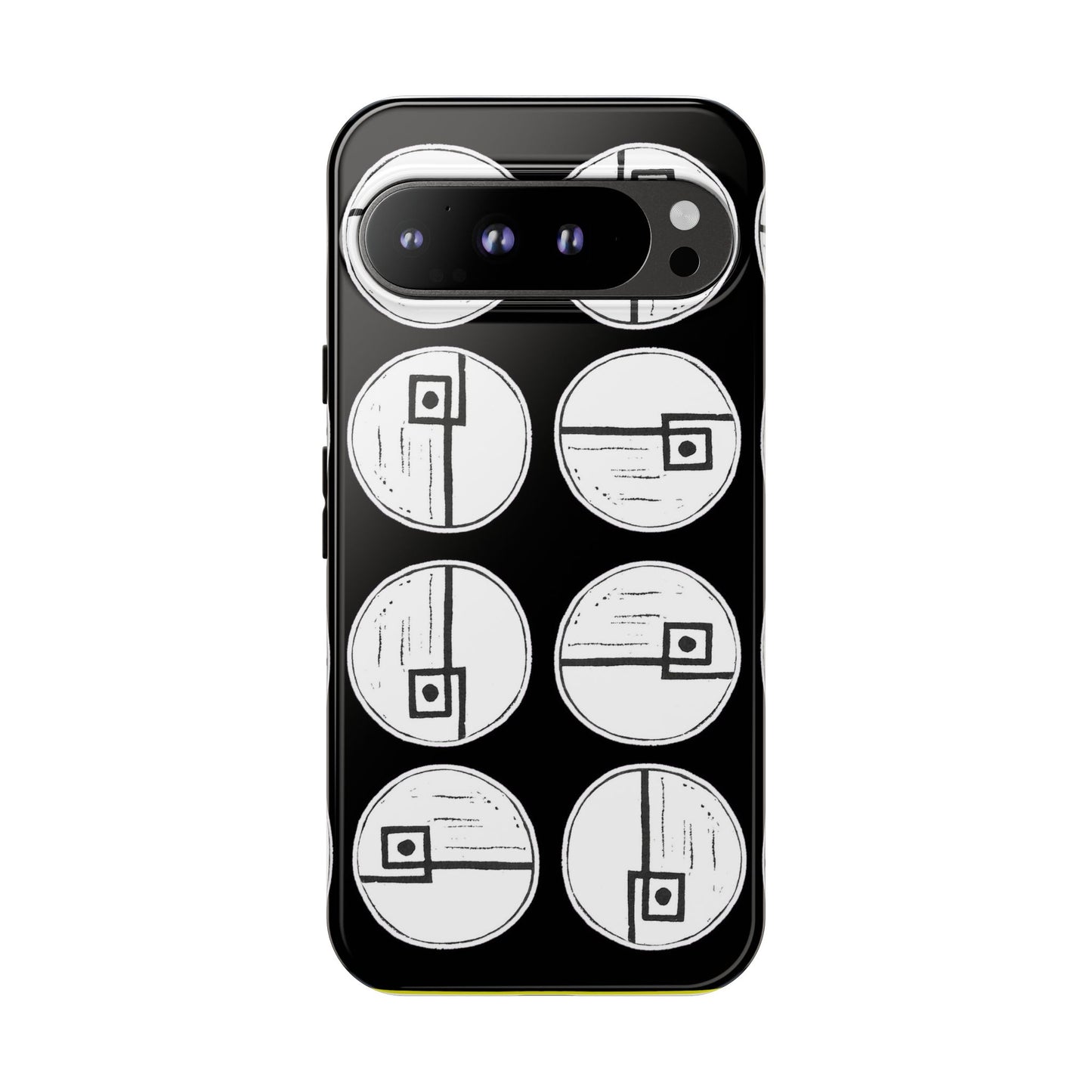 Rotating Rectangle Black Phone case