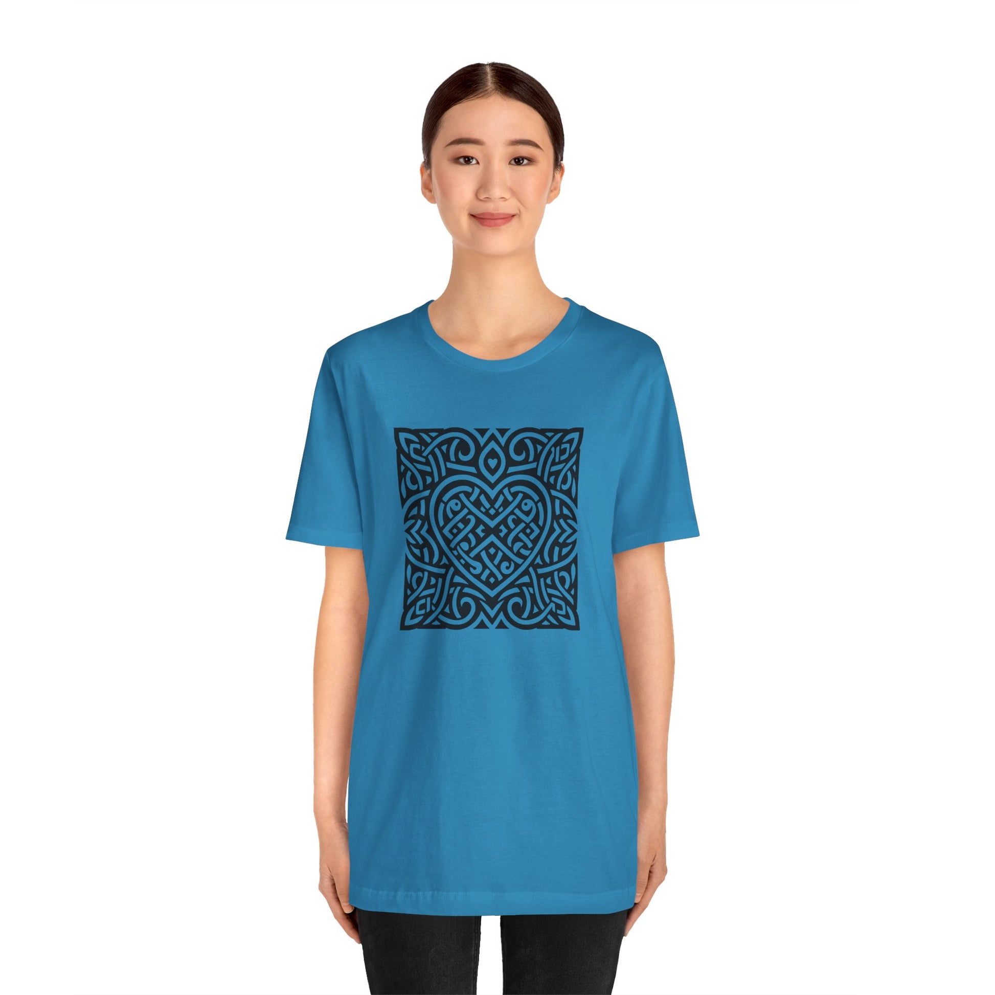Celtic Heart - Square Unisex T-Shirt - InkLovePrint