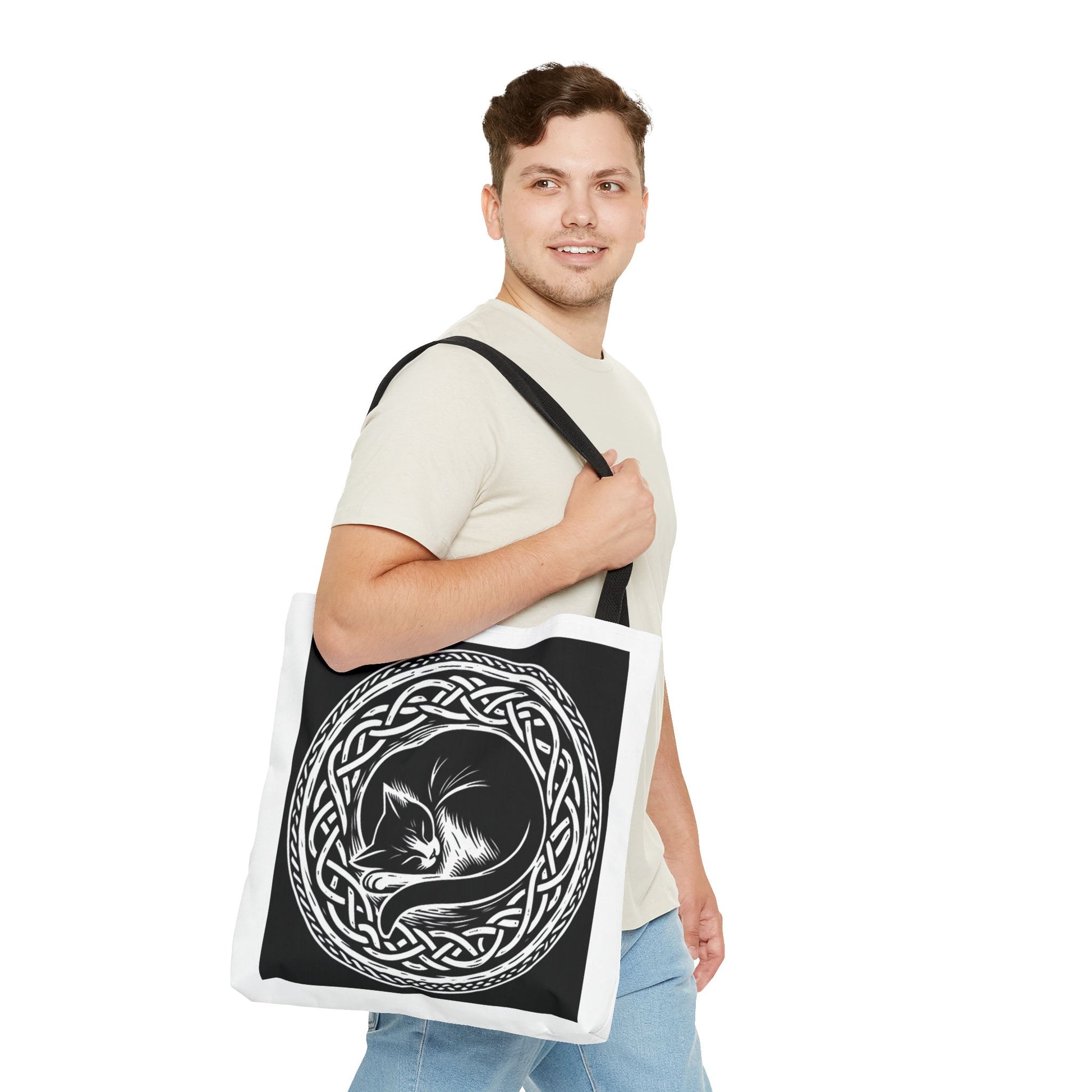 Celtic Cat Tote Bag - InkLovePrint