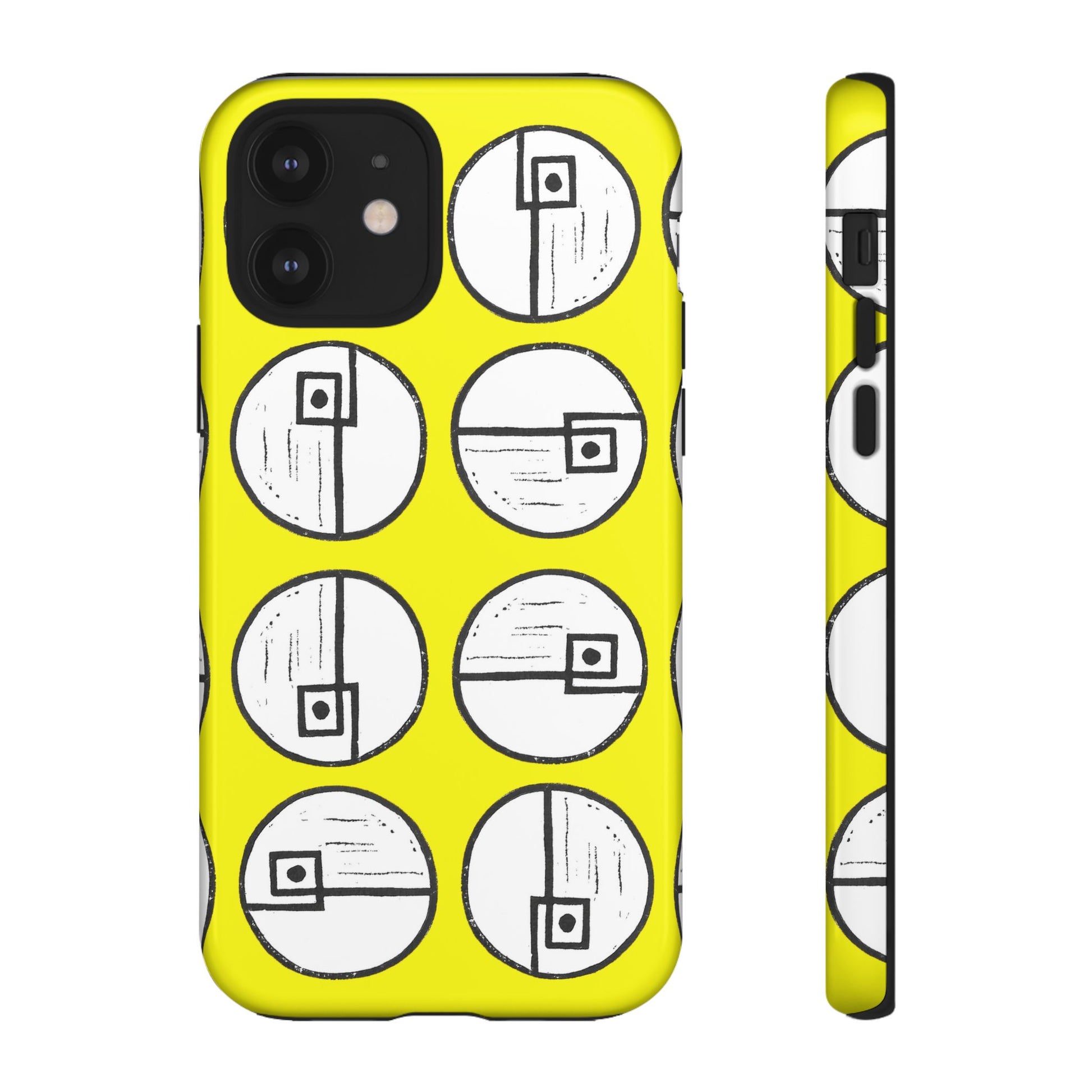 Rotating Rectangle Yellow Phone case - InkLovePrint