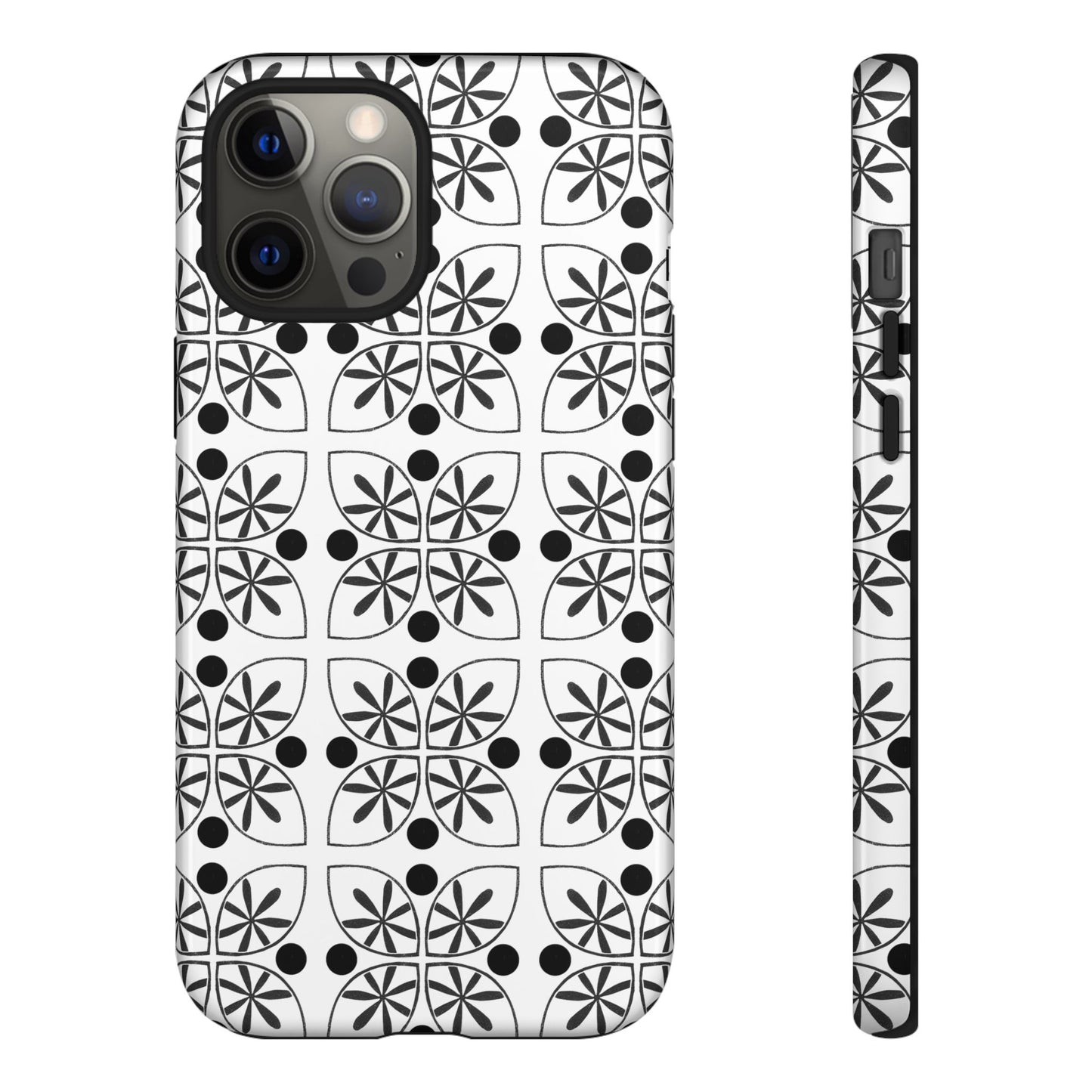 Black Flower Phone case - InkLovePrint
