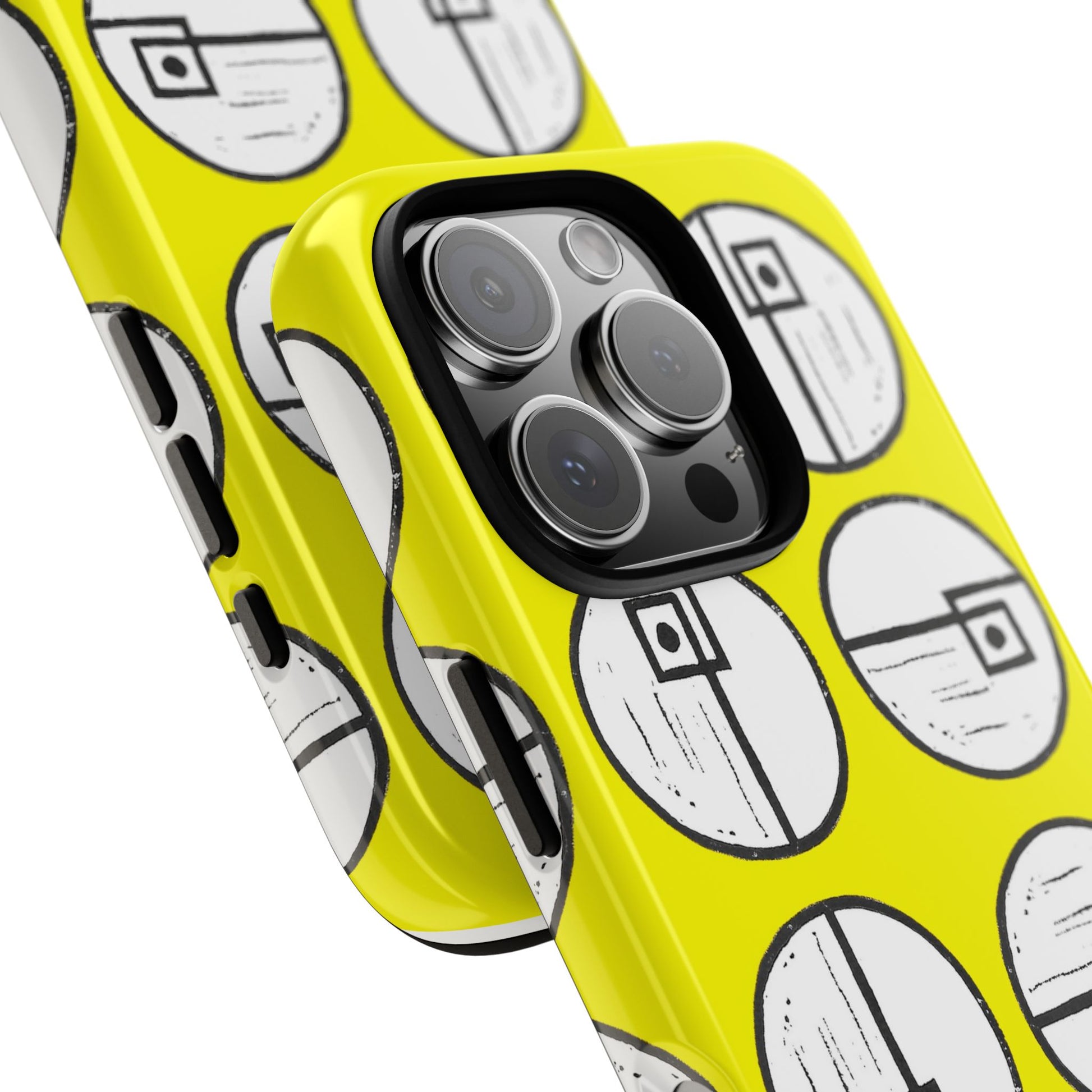 Rotating Rectangle Yellow Phone case - InkLovePrint
