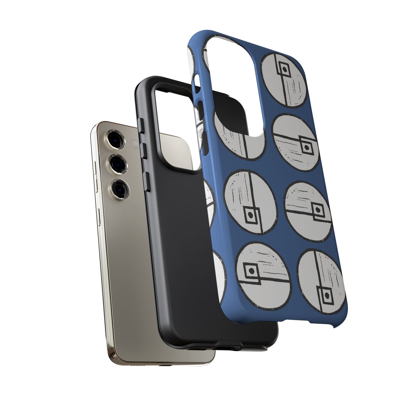 Rotating Rectangle Blue Phone case