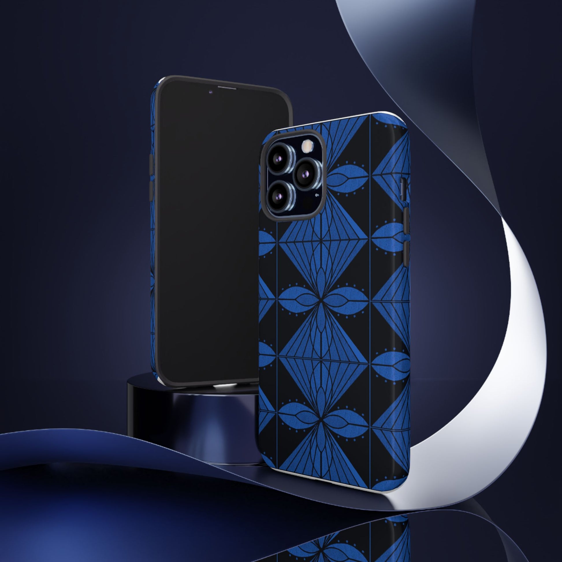 Geometric Blue 1 Phone case - InkLovePrint