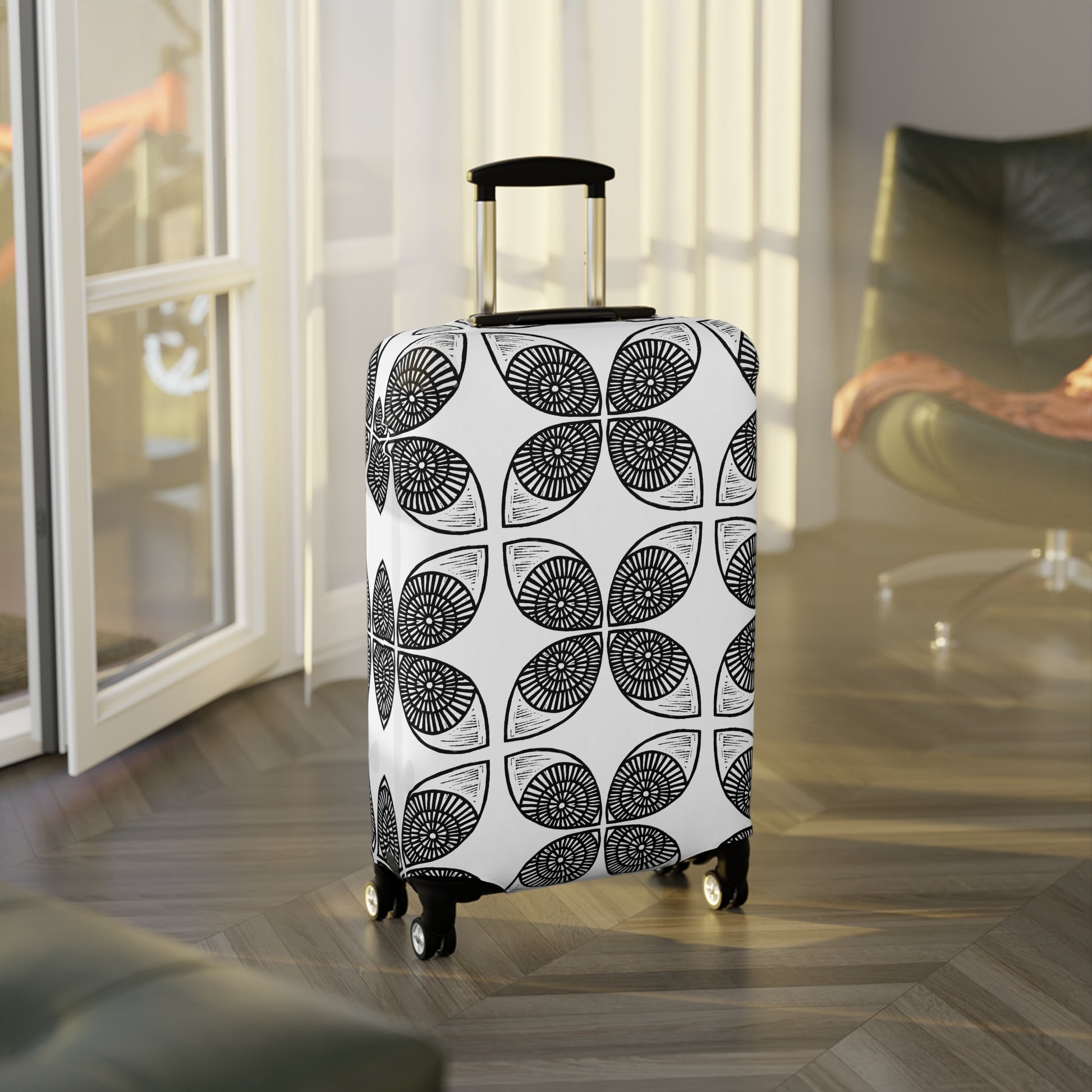 Circle Pattern Luggage Cover - InkLovePrint