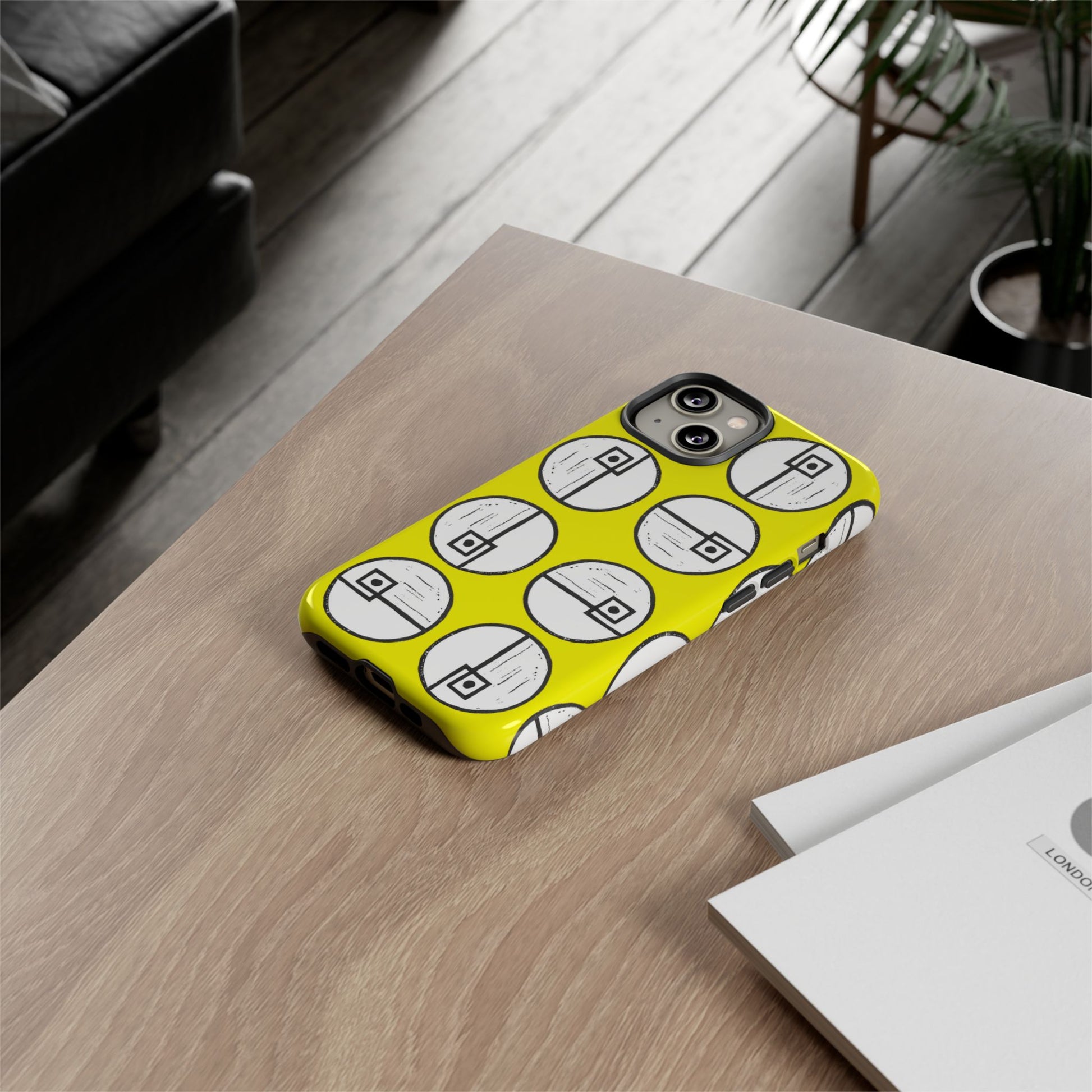 Rotating Rectangle Yellow Phone case - InkLovePrint