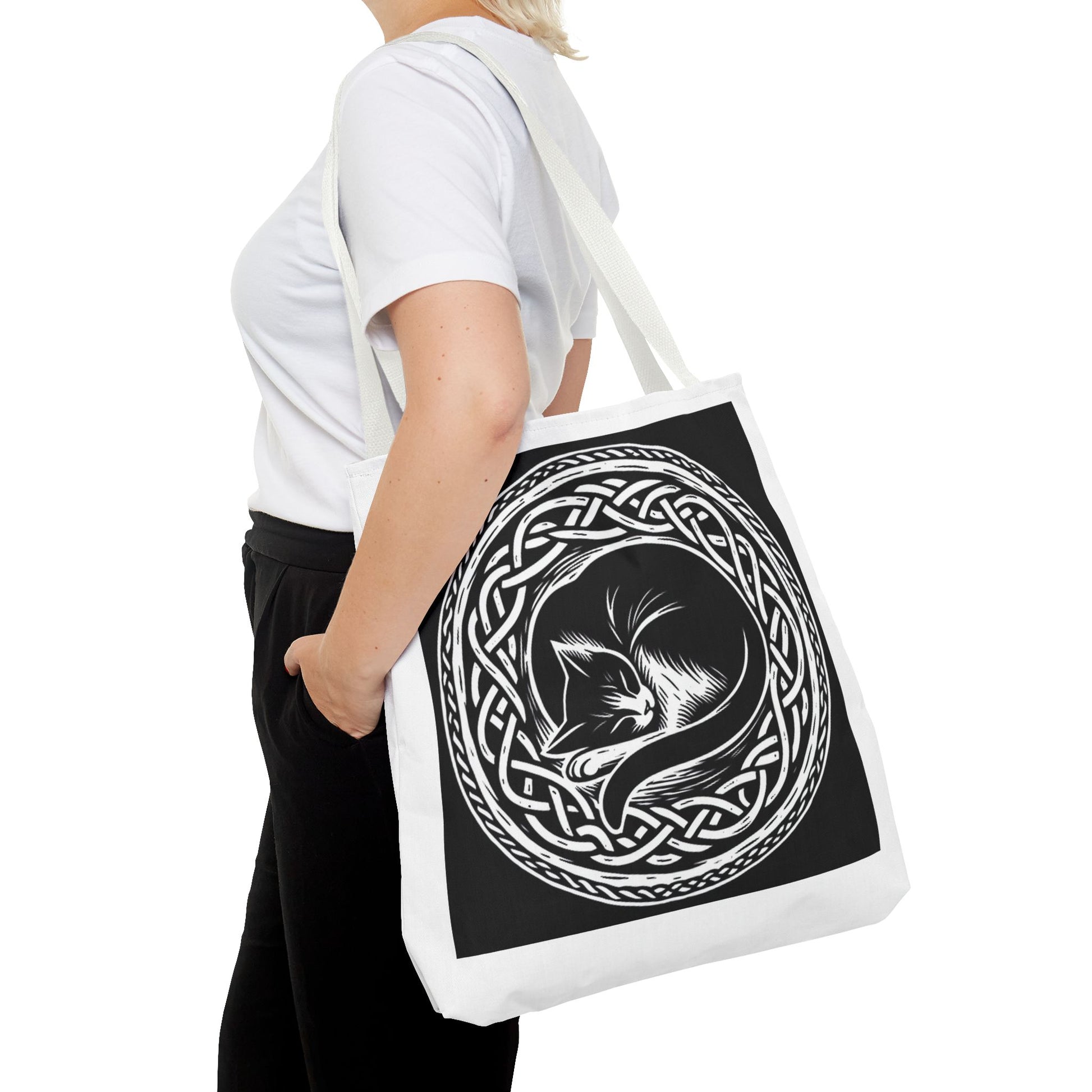 Celtic Cat Tote Bag - InkLovePrint