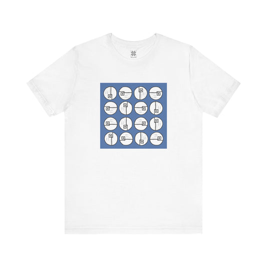Rotating Rectangle on Blue - InkLovePrint