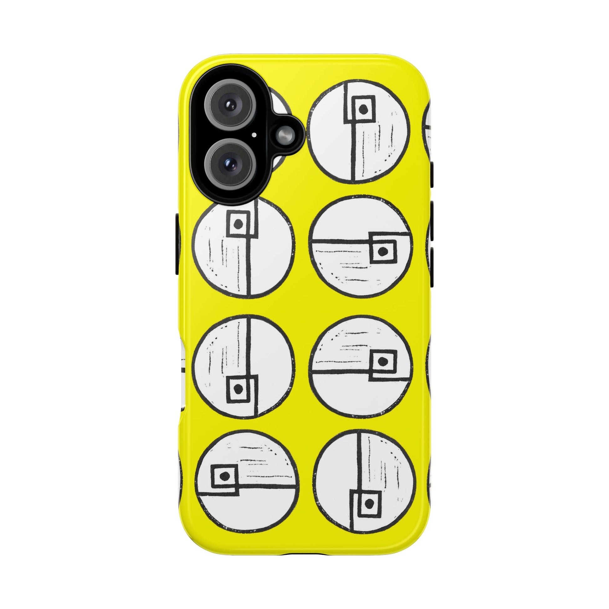 Rotating Rectangle Yellow Phone case - InkLovePrint