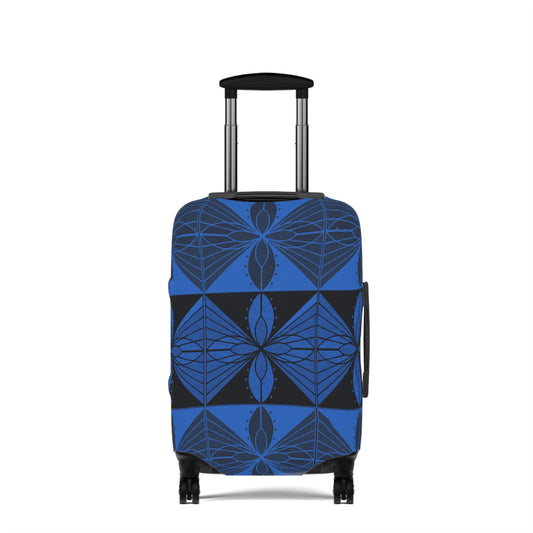Geometric Blue 2 Luggage Cover - InkLovePrint