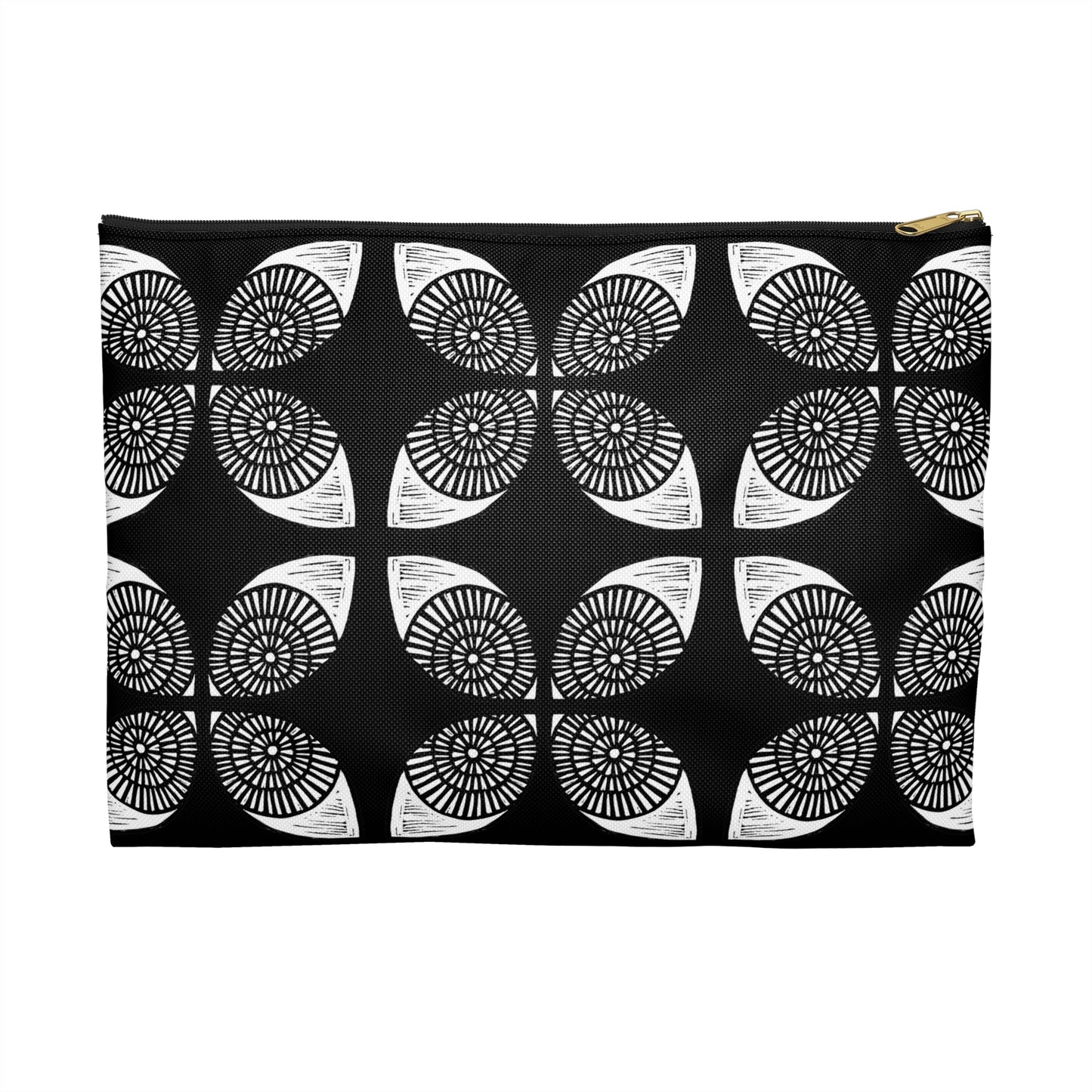 Circle Accessory Bag Black - InkLovePrint