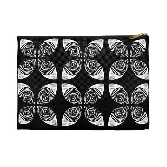 Circle Accessory Bag Black - InkLovePrint