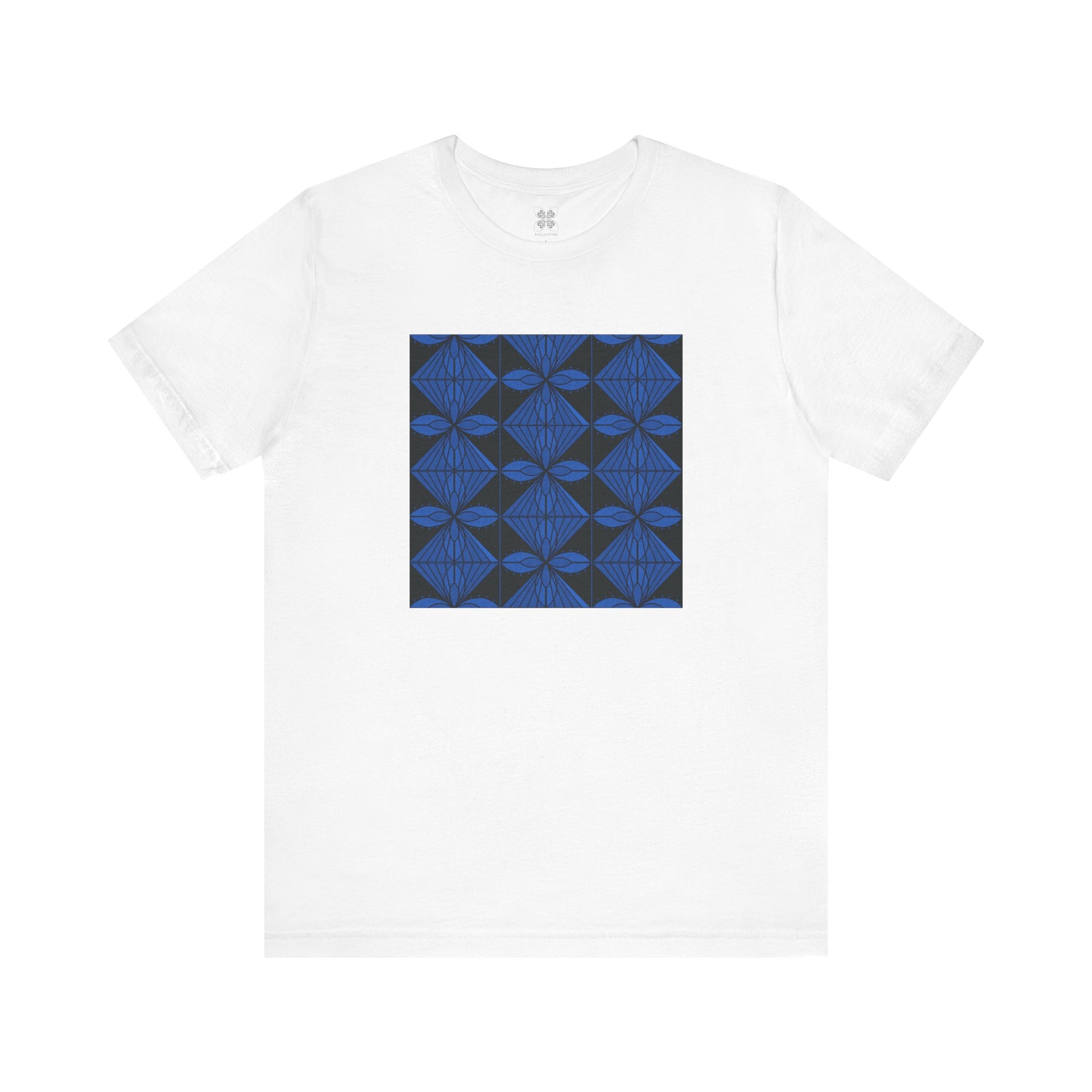 Geometric Blue Unisex T-Shirt - InkLovePrint