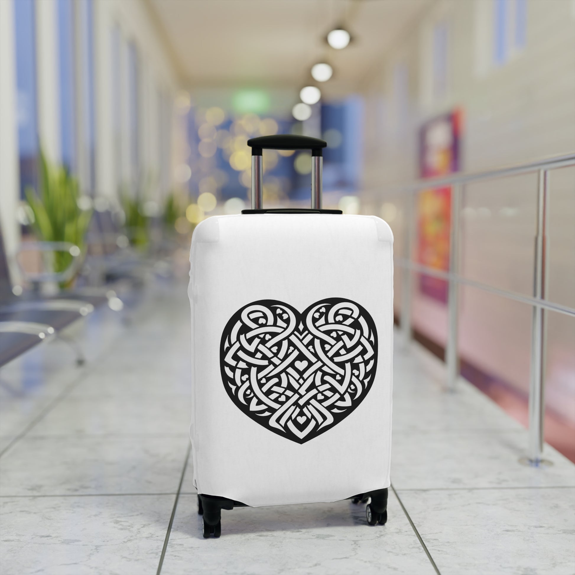 Celtic Valentine Luggage Cover - InkLovePrint