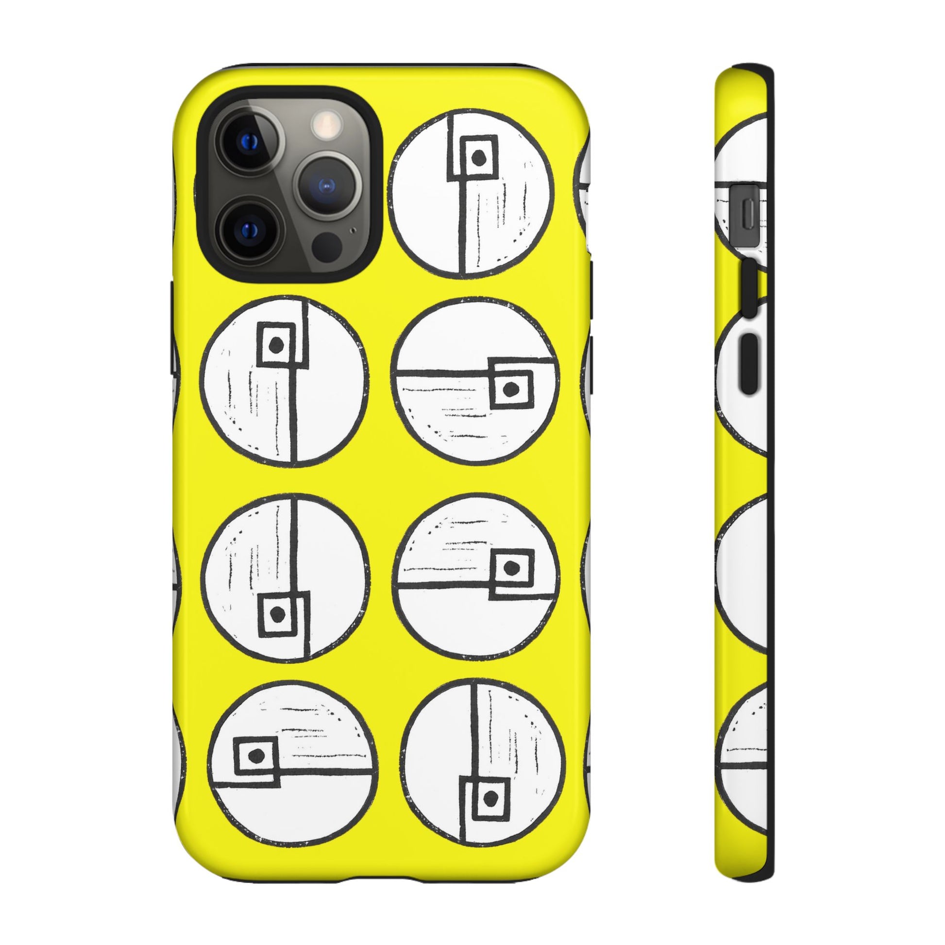 Rotating Rectangle Yellow Phone case - InkLovePrint