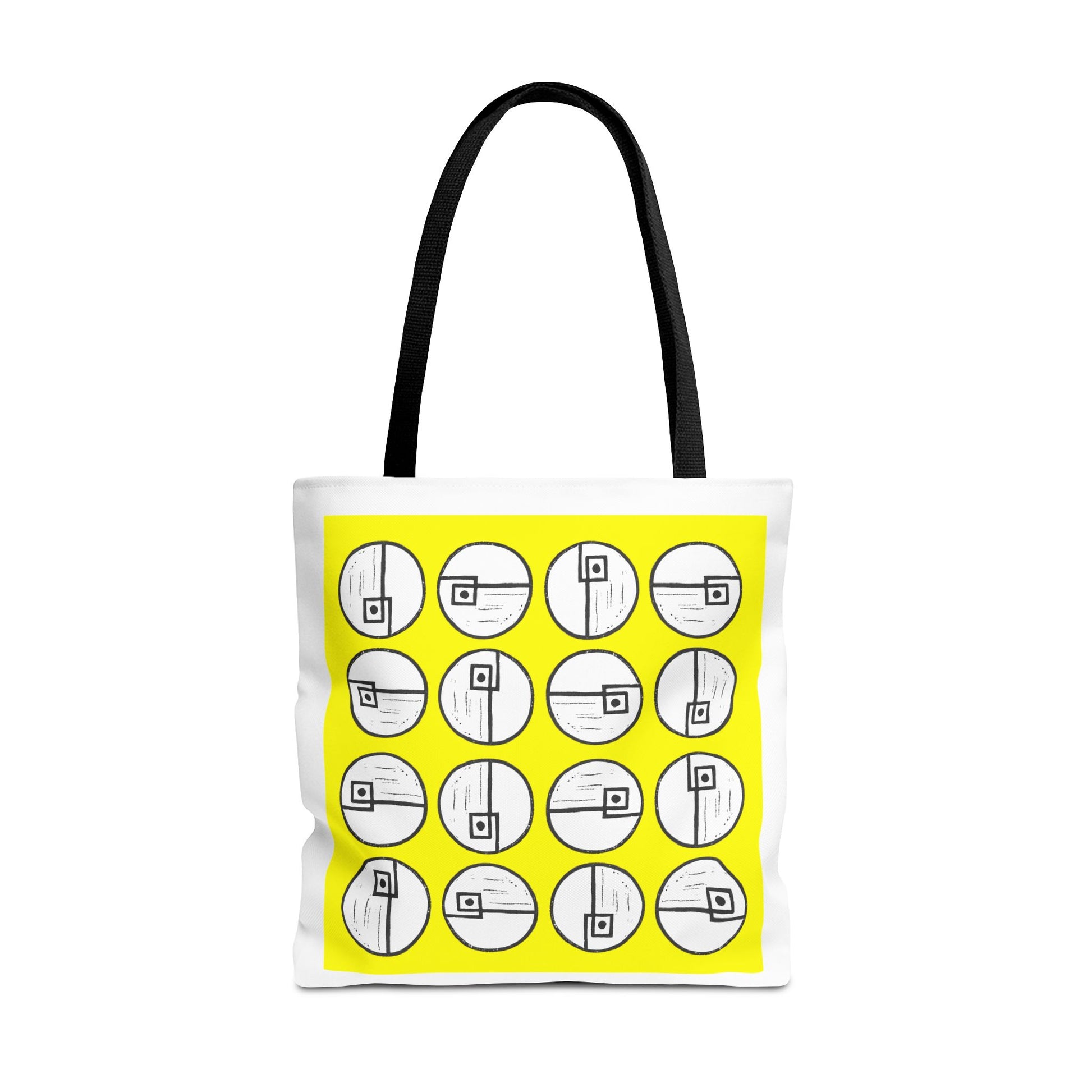 Rotating Rectangle Yellow Tote Bag - InkLovePrint