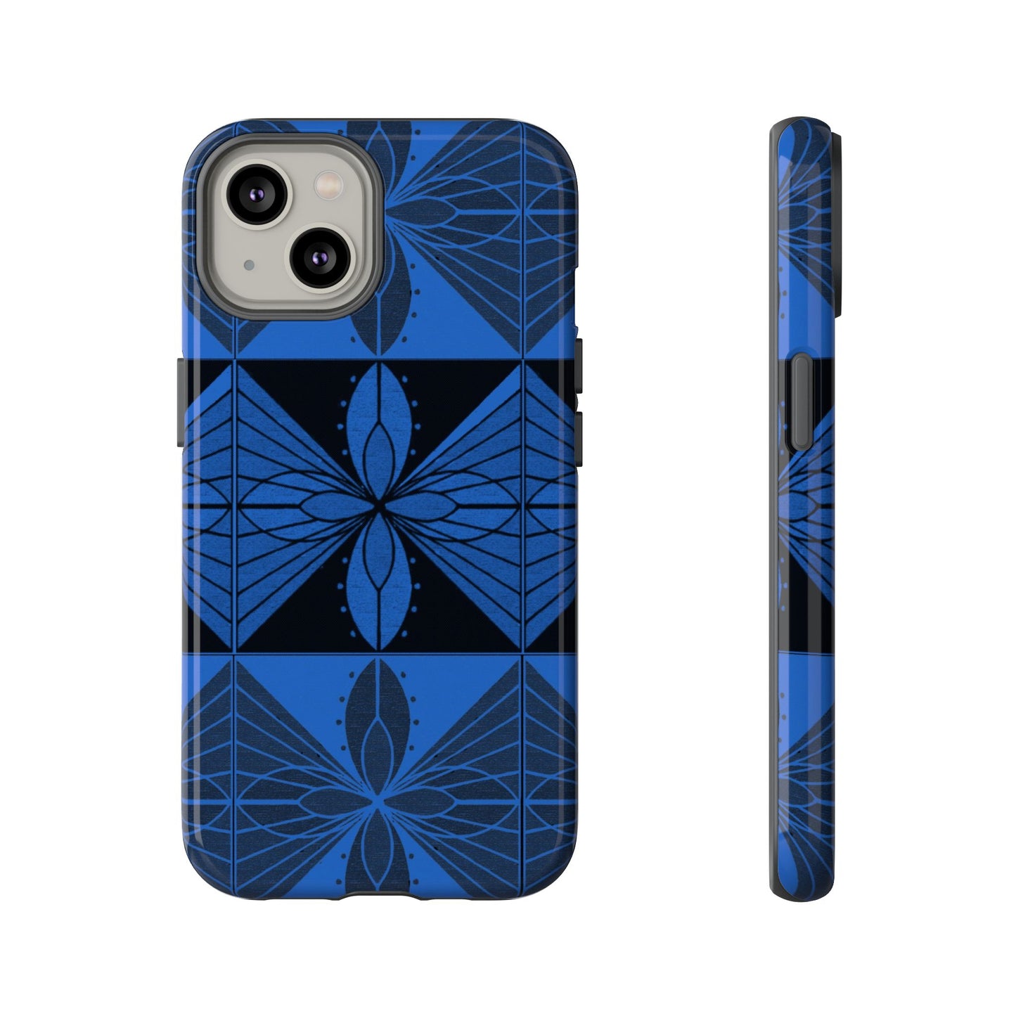 Geometric Blue 2 Phone case - InkLovePrint