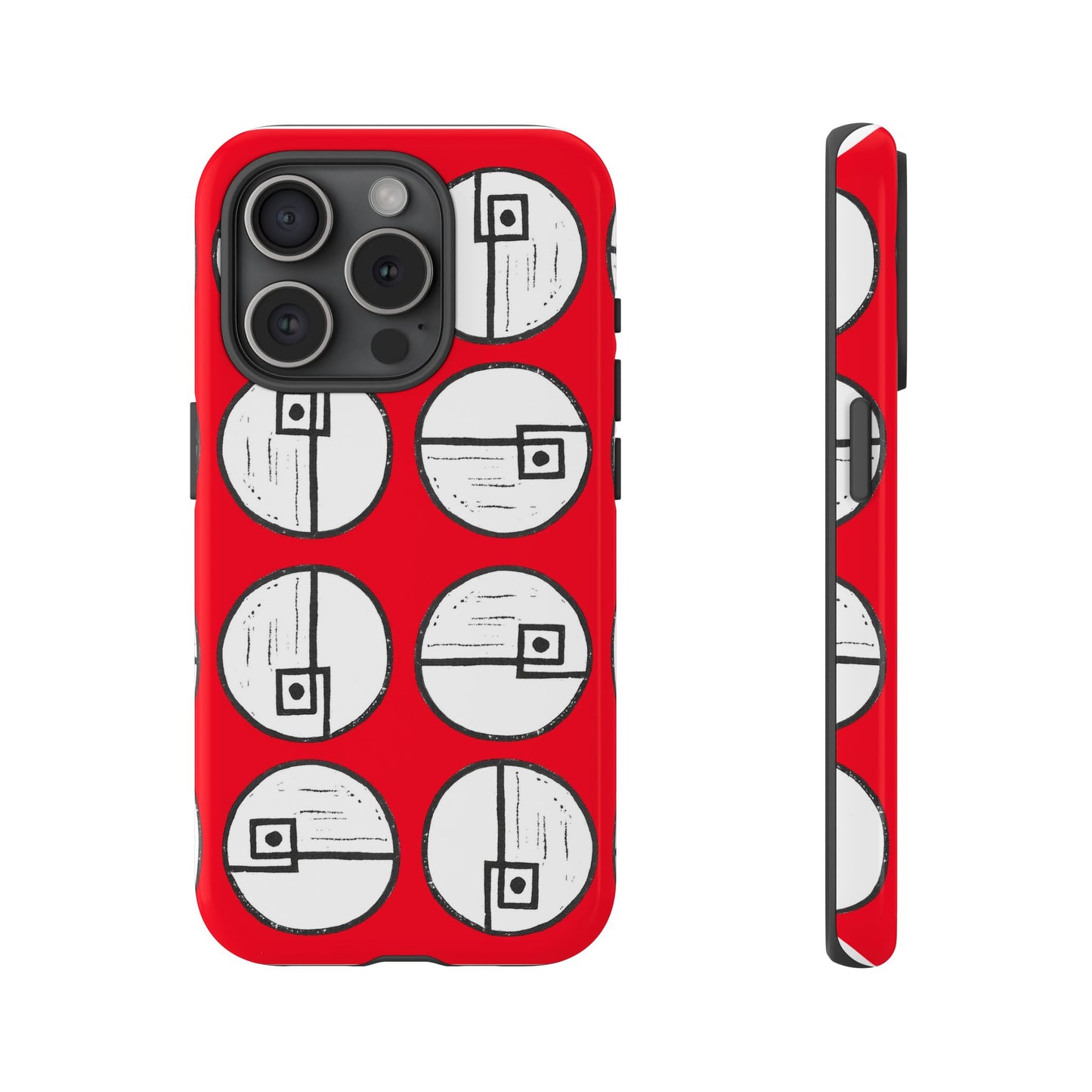 Rotating Rectangle Red - Phone case - InkLovePrint