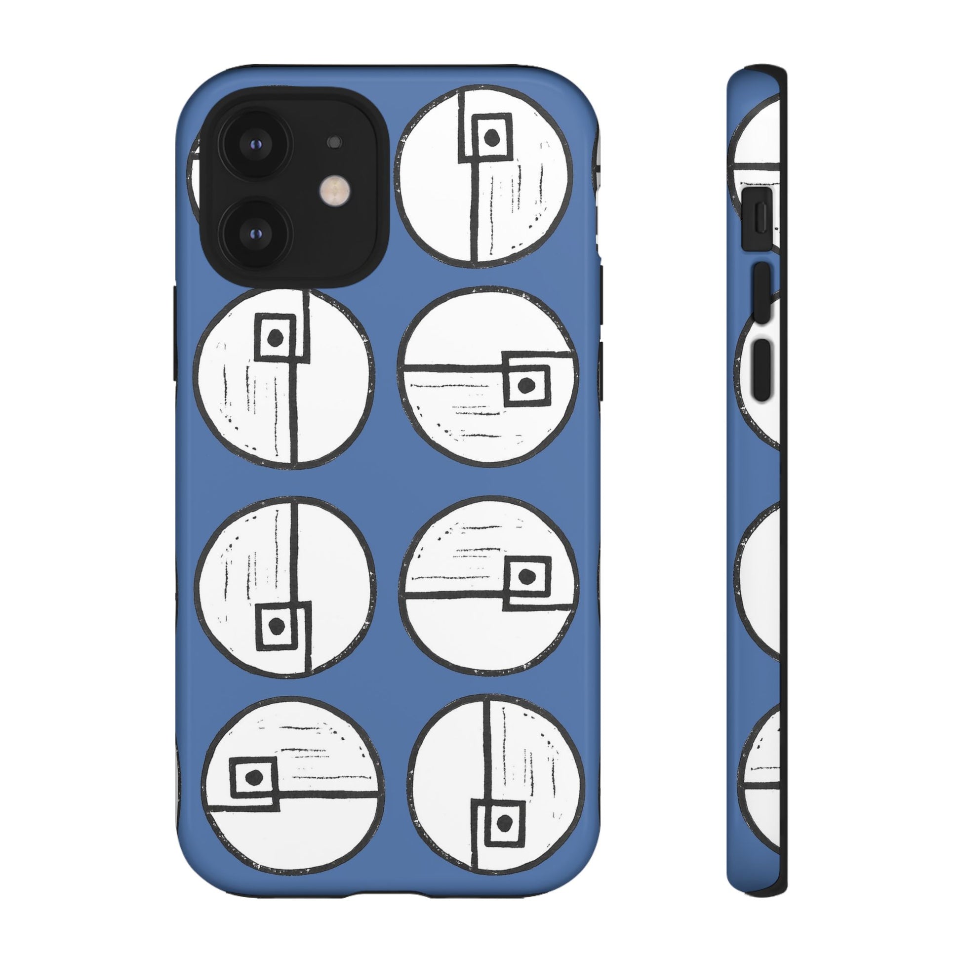 Rotating Rectangle Blue Phone case - InkLovePrint