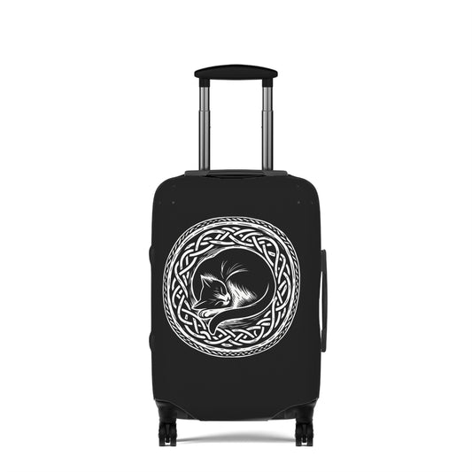 Celtic Cat Luggage Cover - InkLovePrint