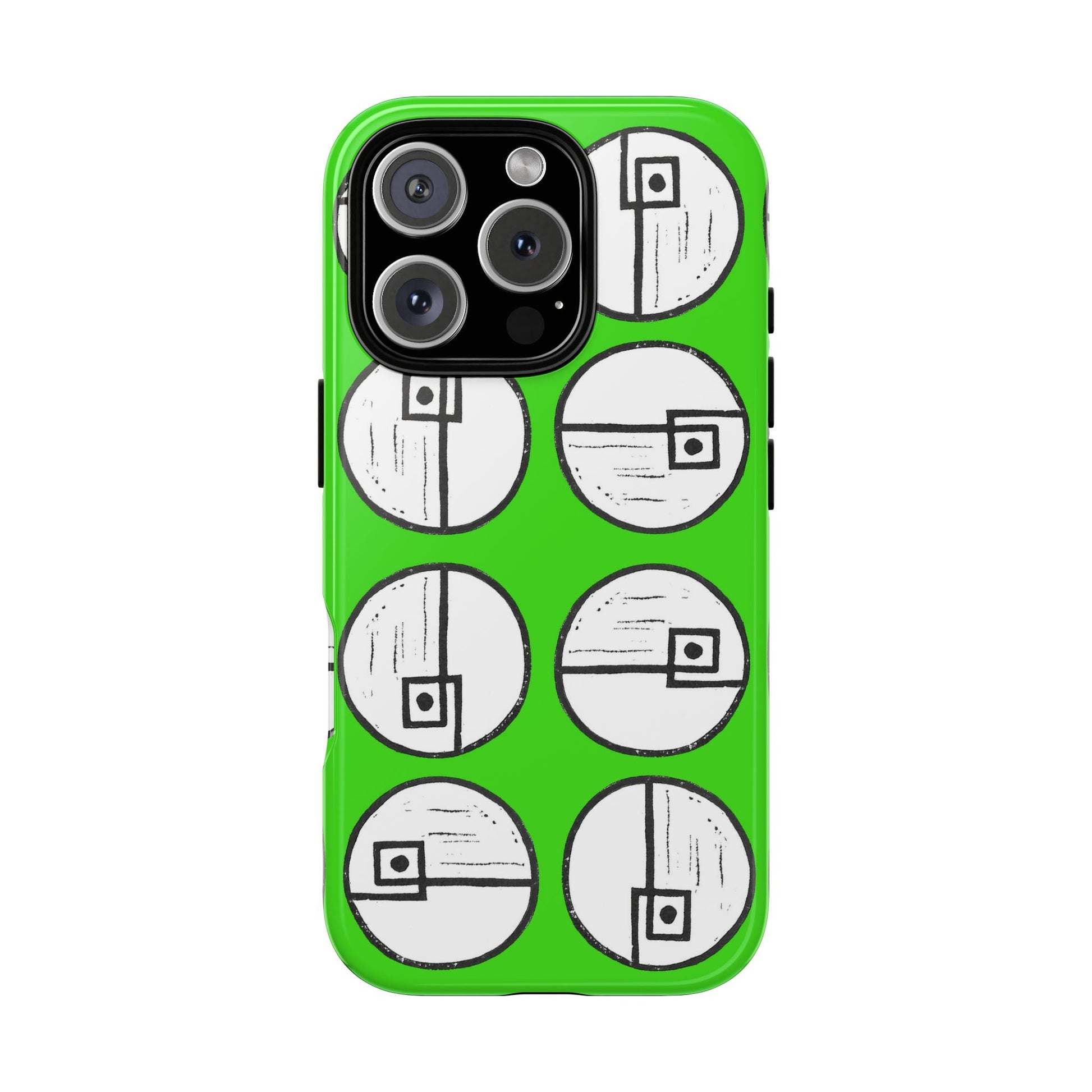Rotating Rectangle Green Phone case - InkLovePrint
