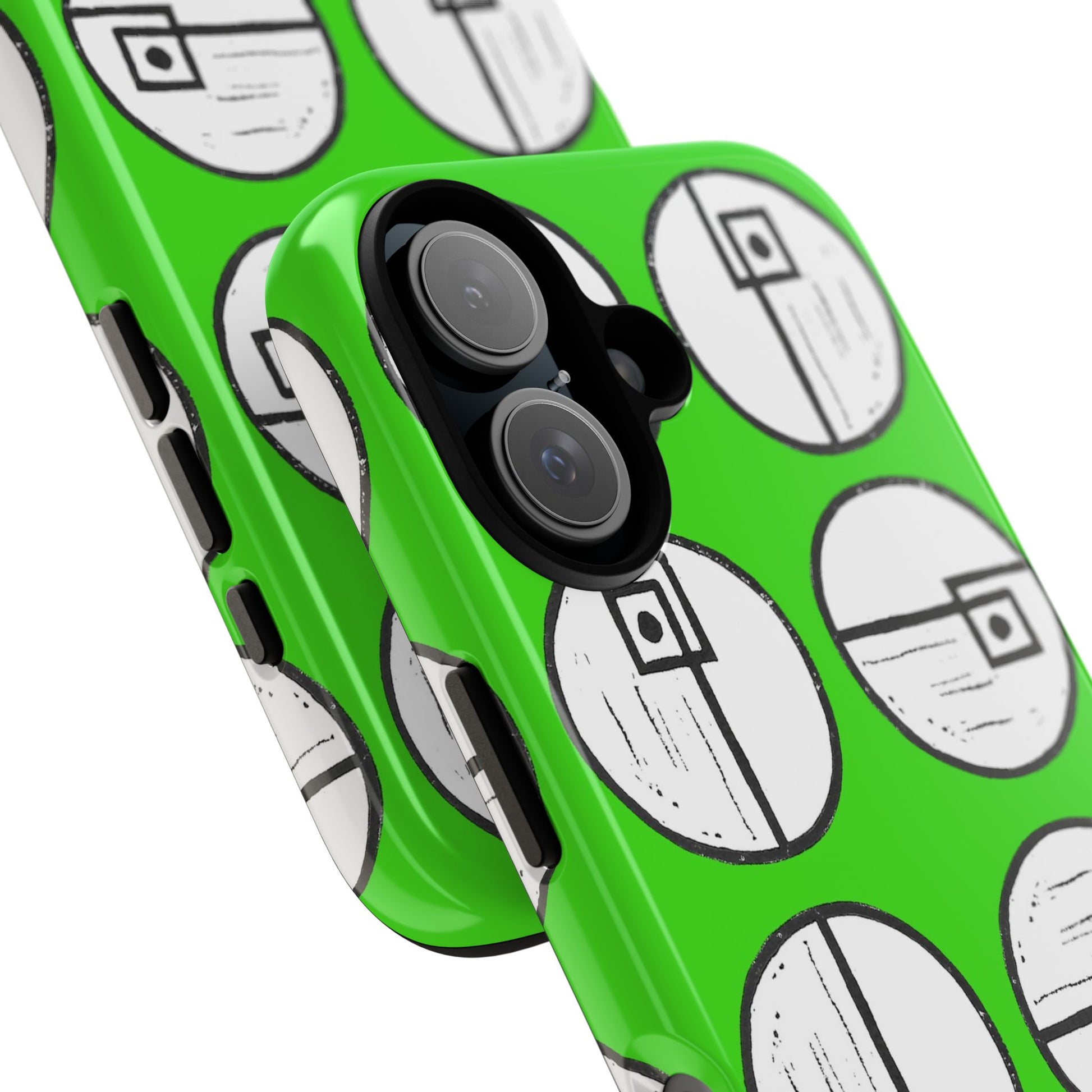 Rotating Rectangle Green Phone case - InkLovePrint