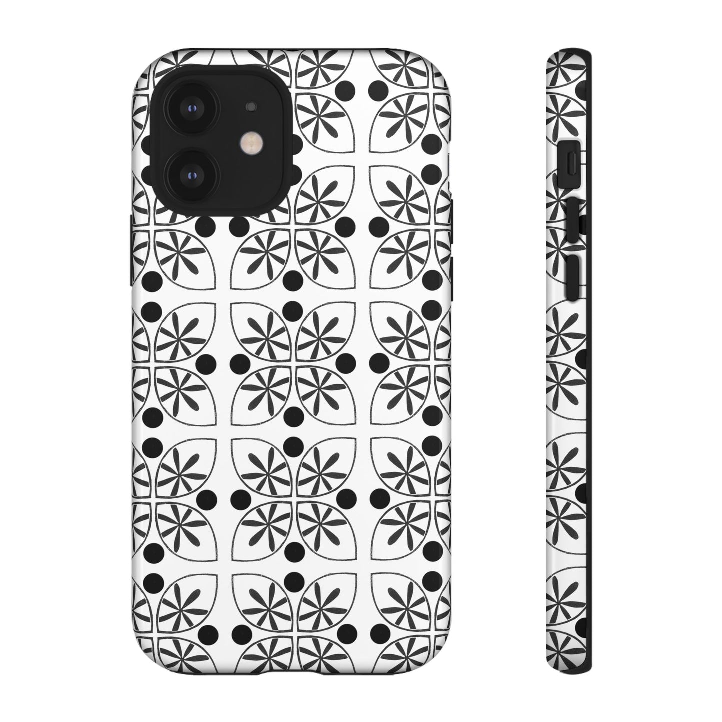 Black Flower Phone case - InkLovePrint