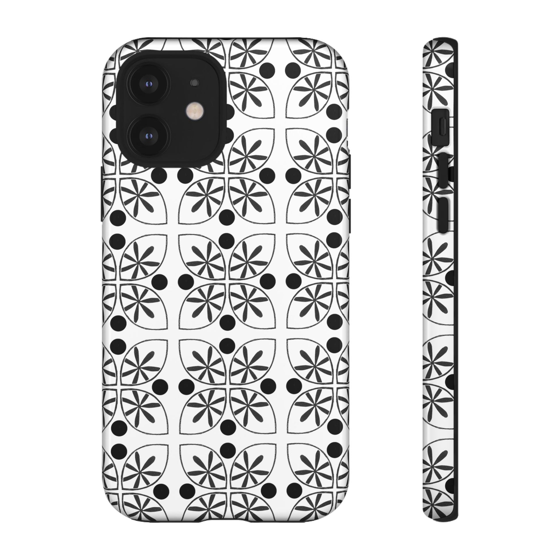 Black Flower Phone case - InkLovePrint