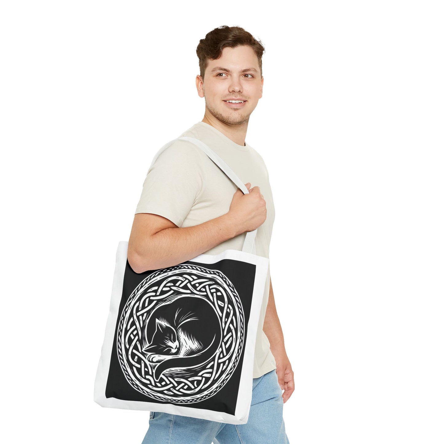 Celtic Cat Tote Bag - InkLovePrint